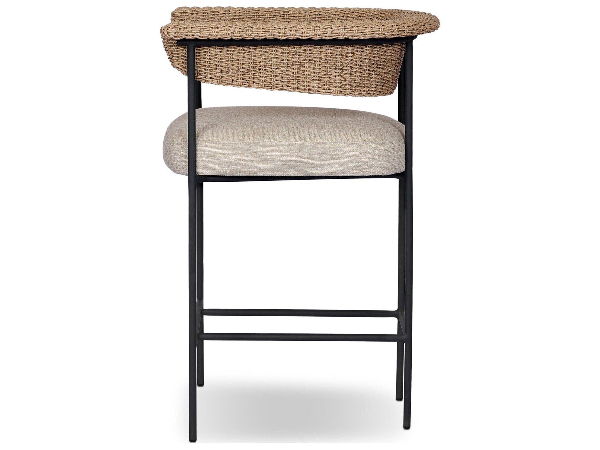 Four Hands Outdoor Carrie Outdoor Stool Ellor Beige