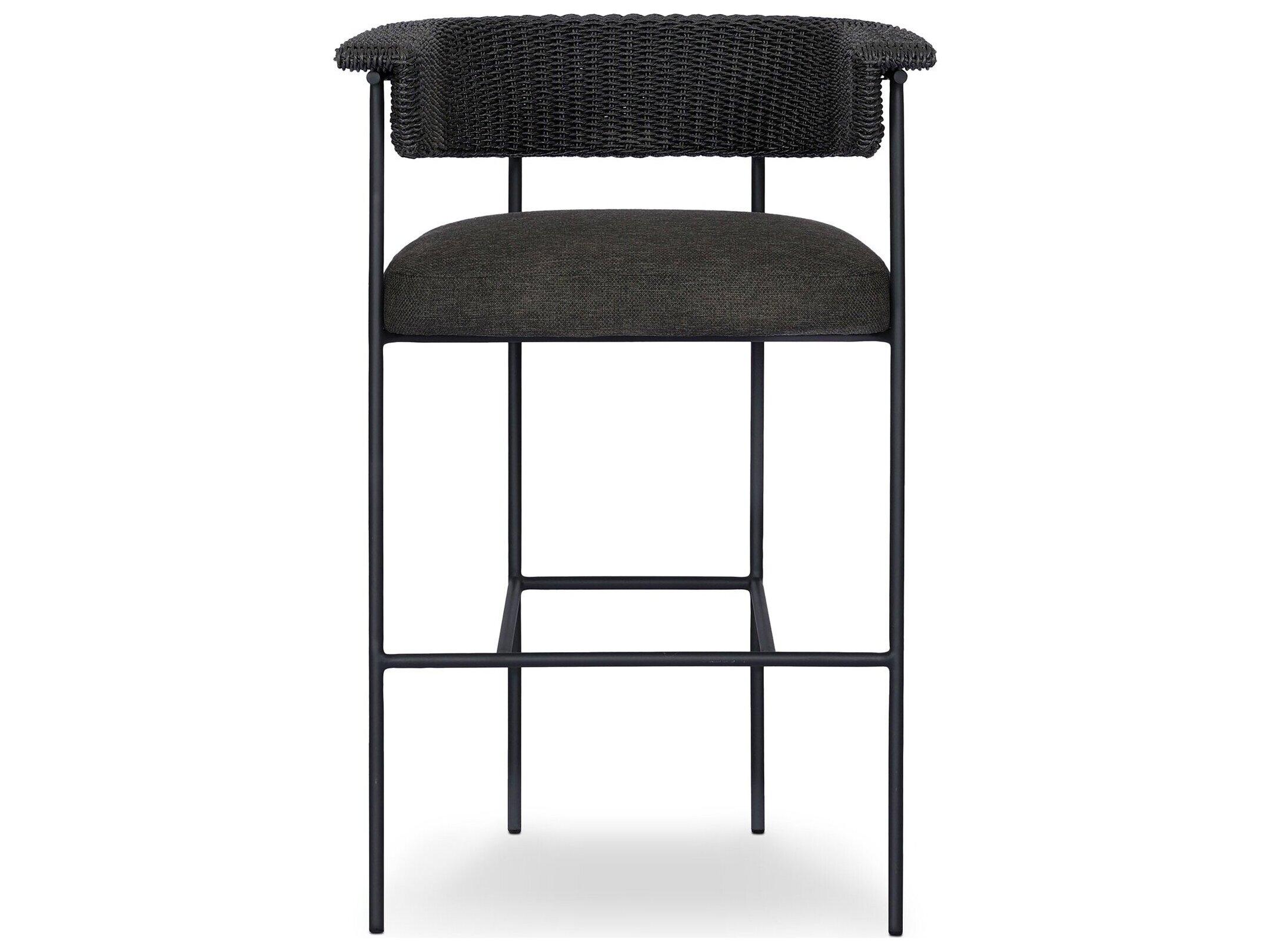 Four Hands Outdoor Carrie Outdoor Stool Ellor Black