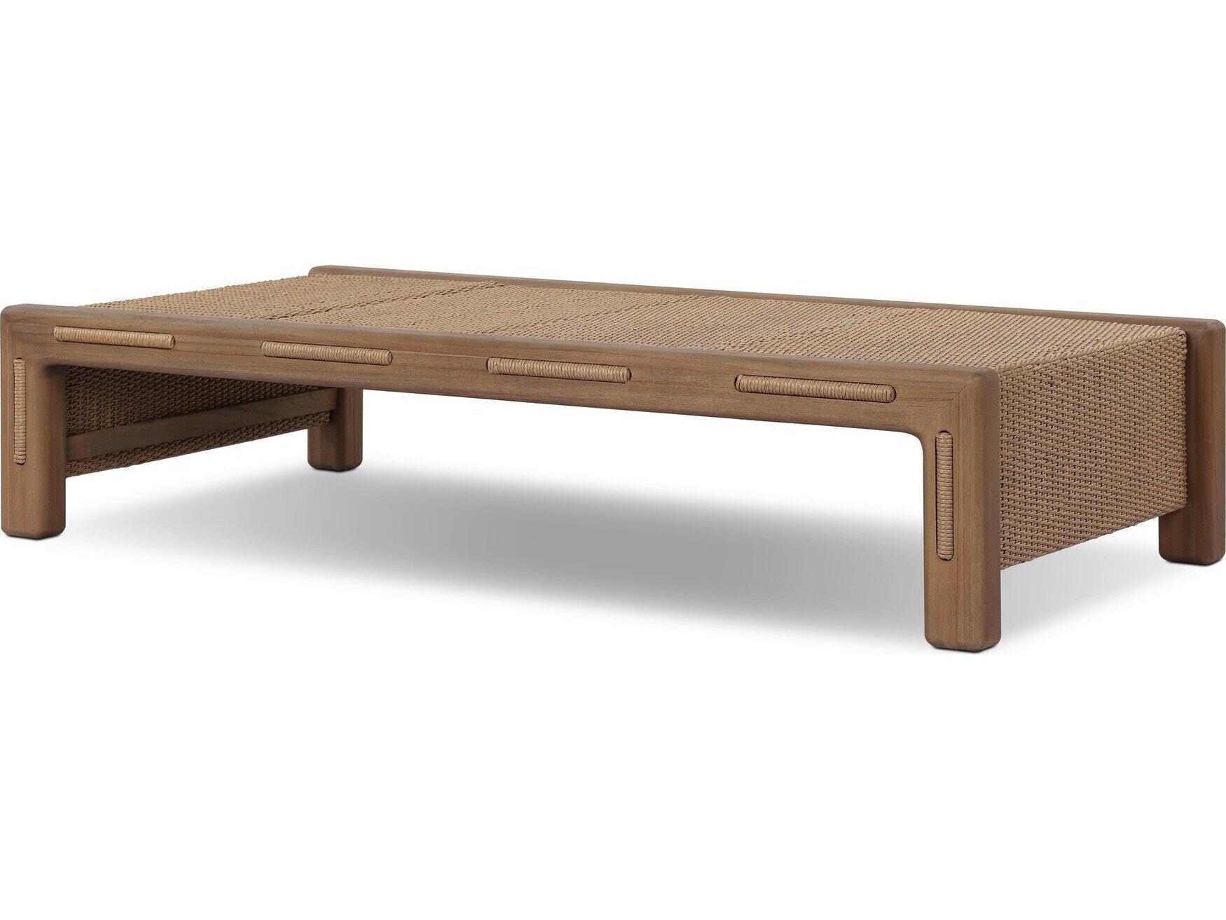 Four Hands Outdoor Herrick Outdoor Coffee Table Stained Toasted Brown-FSC