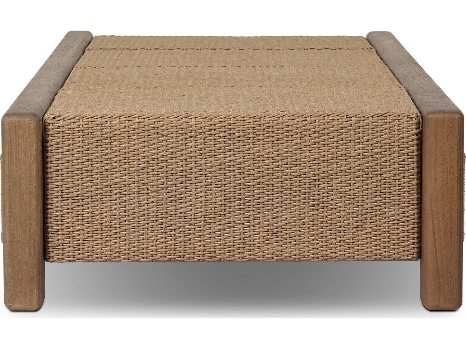 Four Hands Outdoor Herrick Outdoor Coffee Table Stained Toasted Brown-FSC