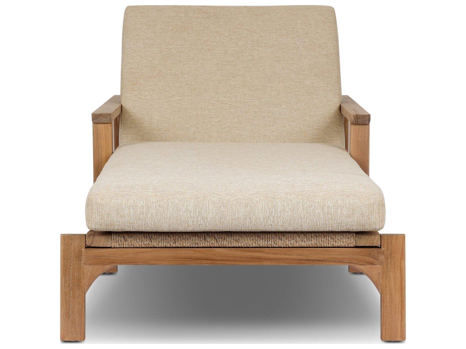 Four Hands Outdoor Topeka Outdoor Chaise Ellor Beige