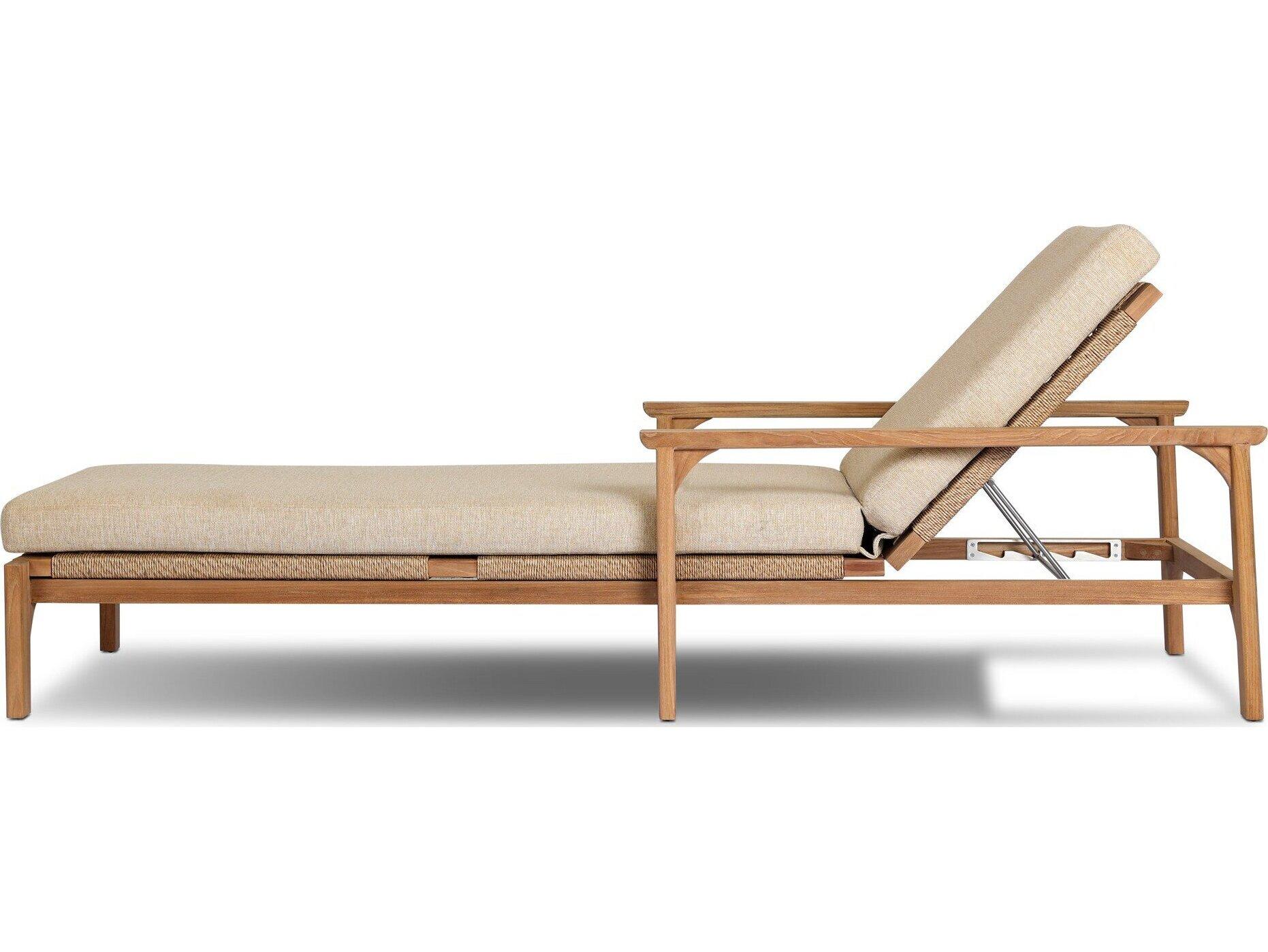 Four Hands Outdoor Topeka Outdoor Chaise Ellor Beige
