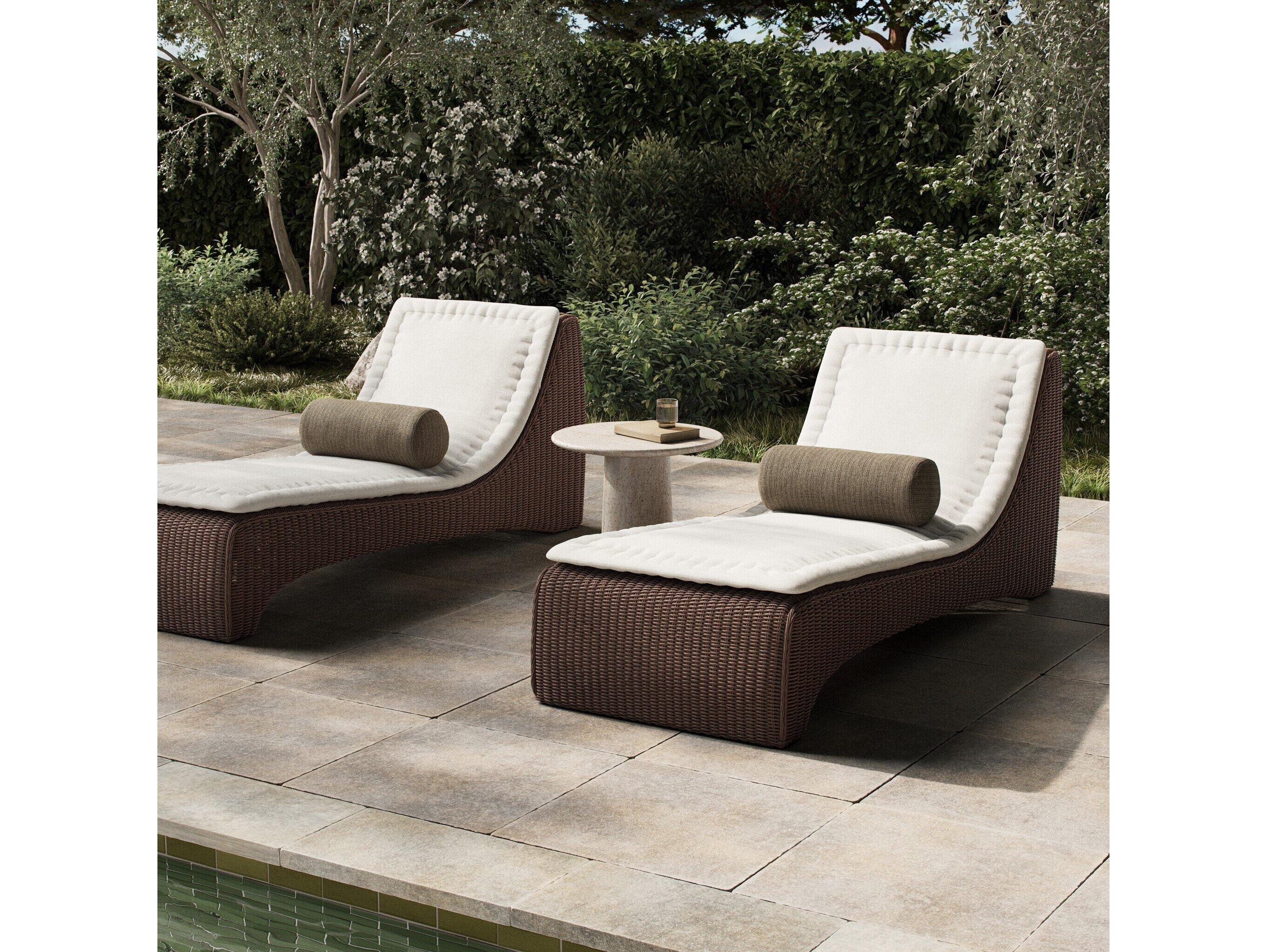 Four Hands Outdoor Mazu Outdoor Chaise Arashi Salt