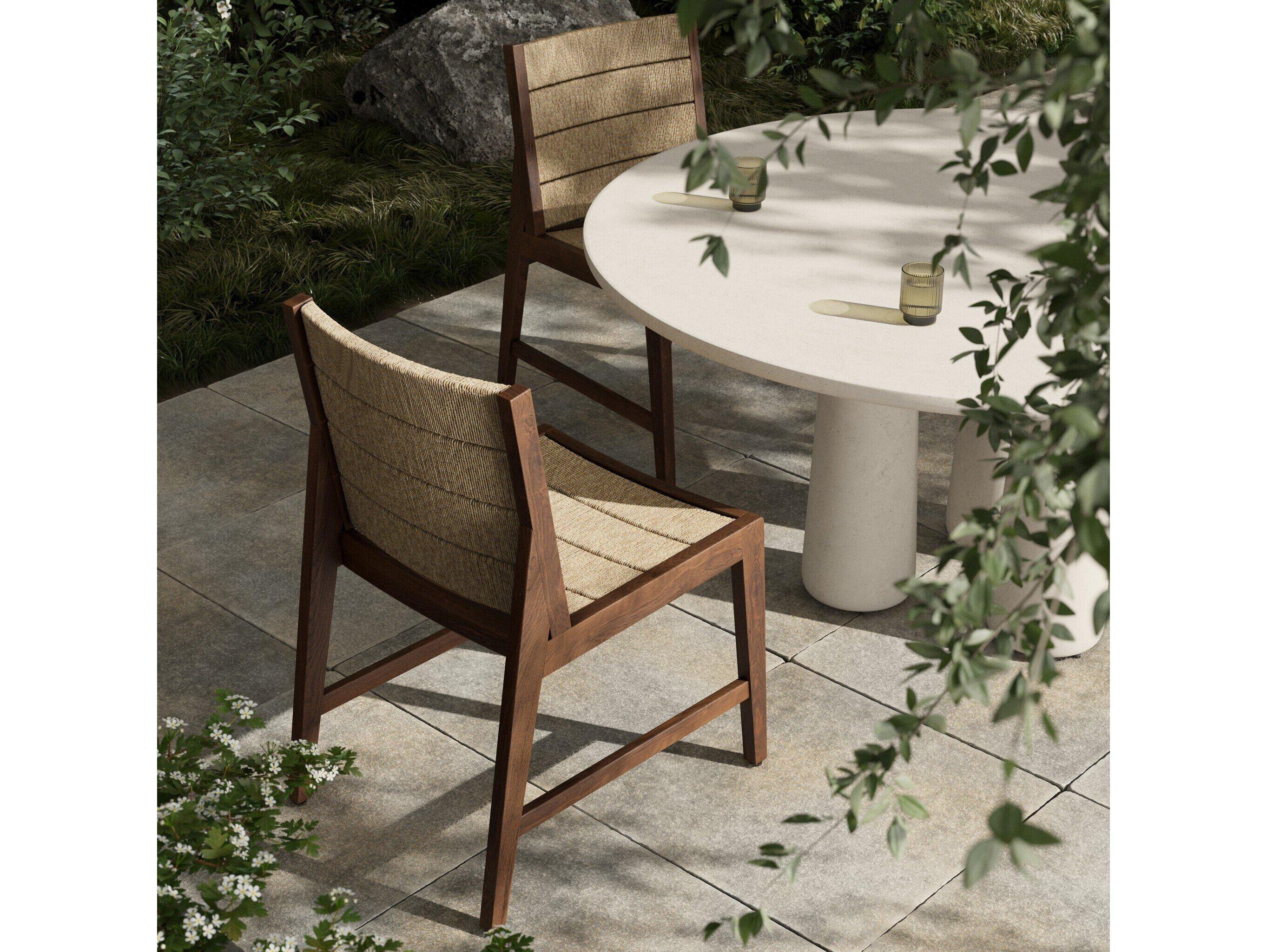 Four Hands Outdoor Ogden Outdoor Dining Chair Faux Hyacinth