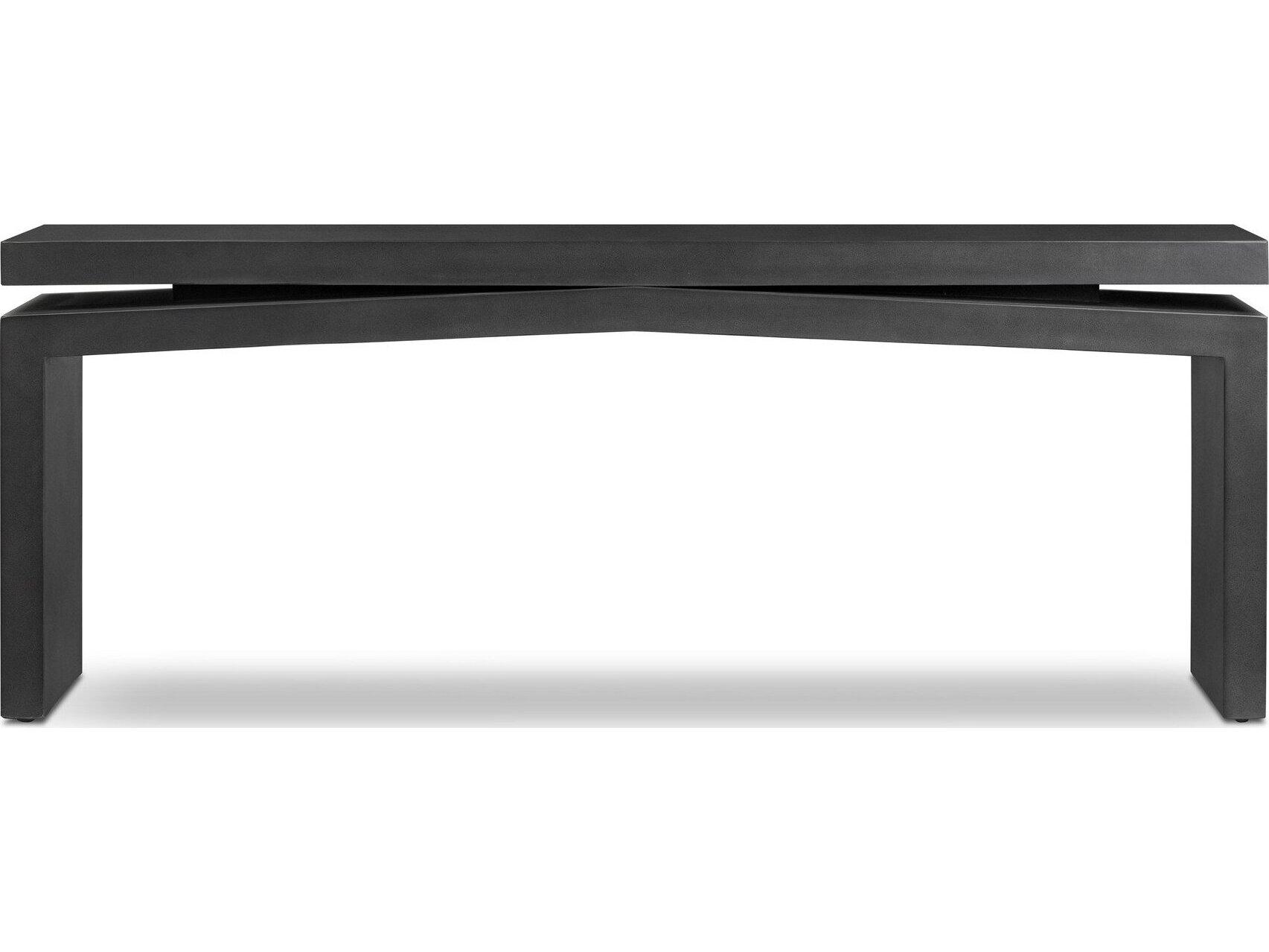 Four Hands Outdoor Matthes Outdoor Console Table Charcoal Concrete