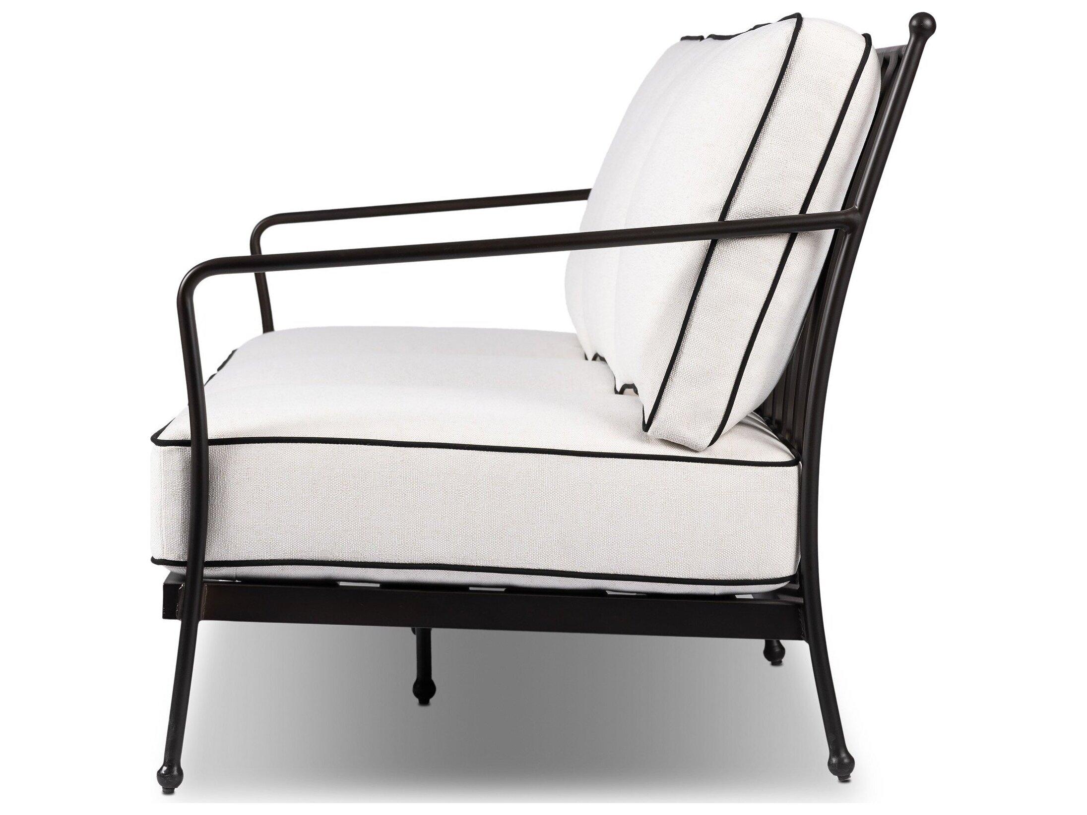 Four Hands Outdoor Westgate Alessi Linen Aluminum Cushion Sofa