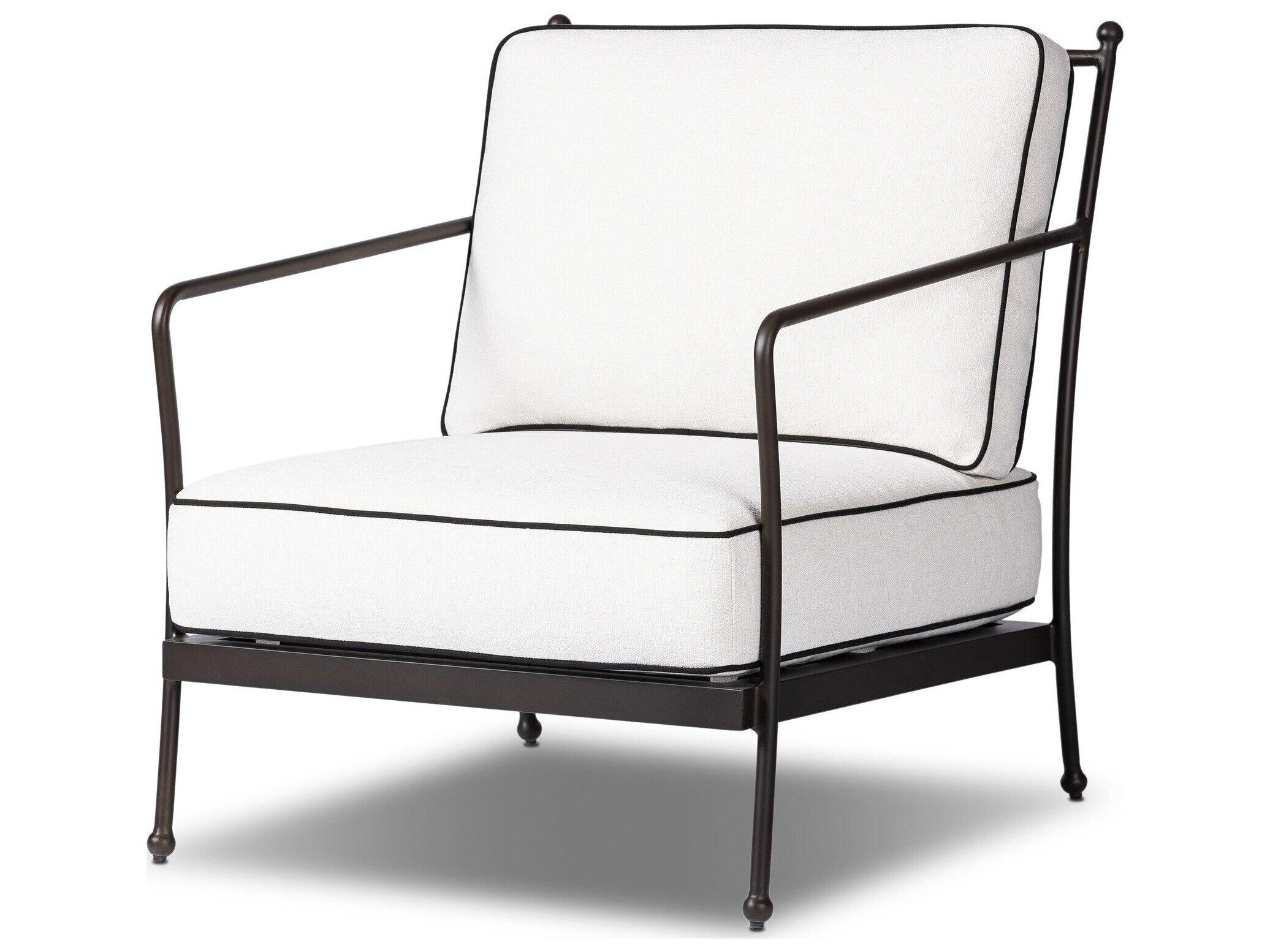 Four Hands Outdoor Westgate Alessi Linen Aluminum Cushion Lounge Chair