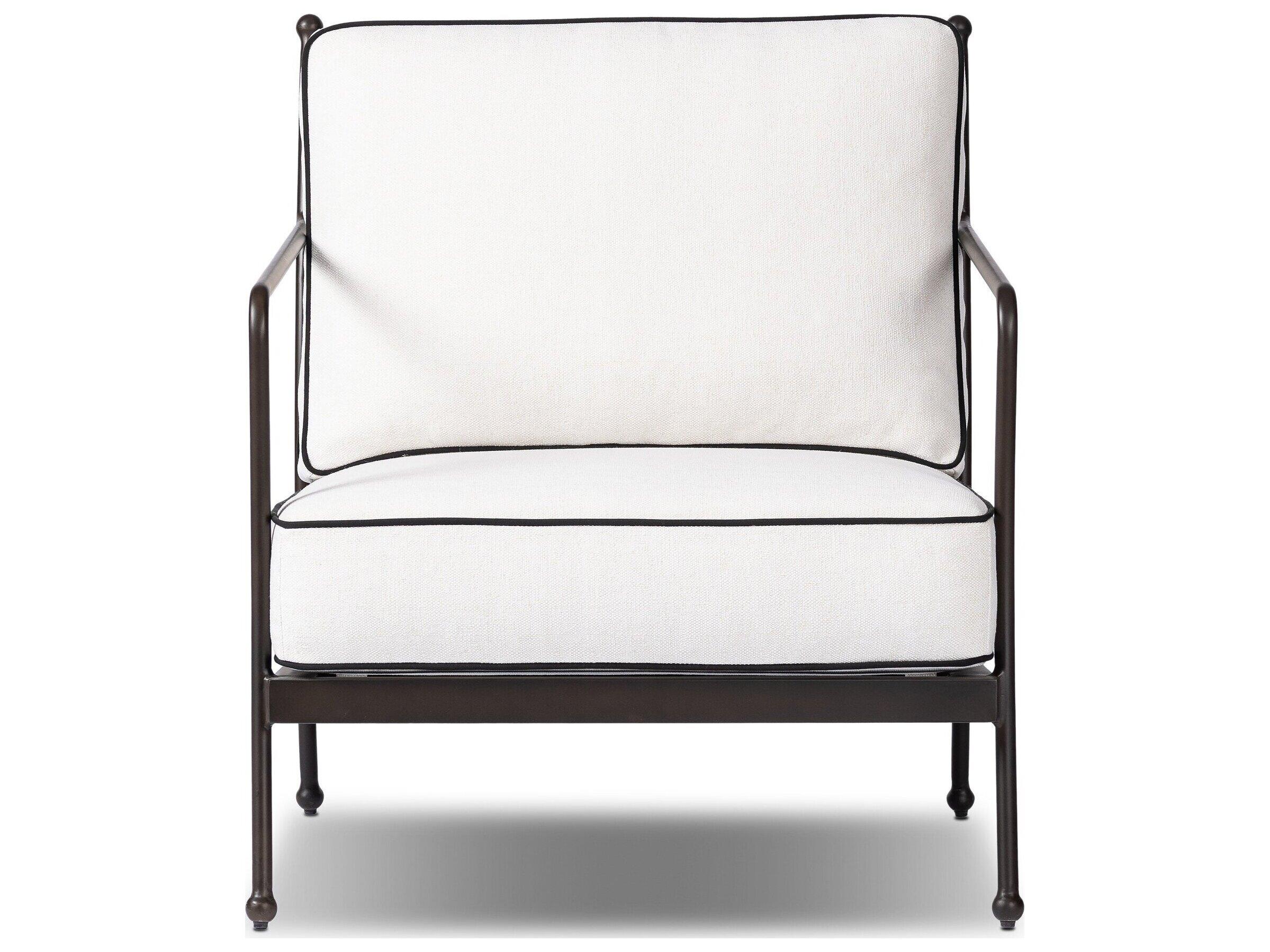 Four Hands Outdoor Westgate Alessi Linen Aluminum Cushion Lounge Chair