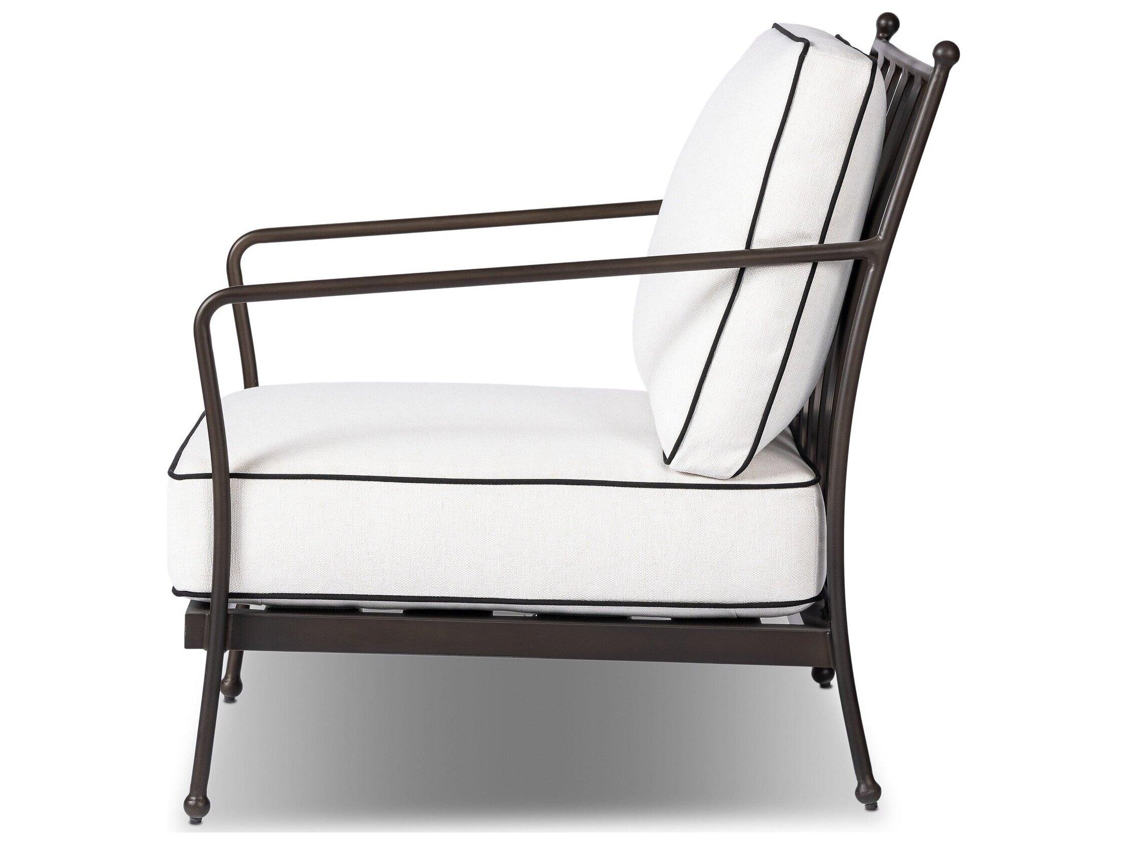 Four Hands Outdoor Westgate Alessi Linen Aluminum Cushion Lounge Chair