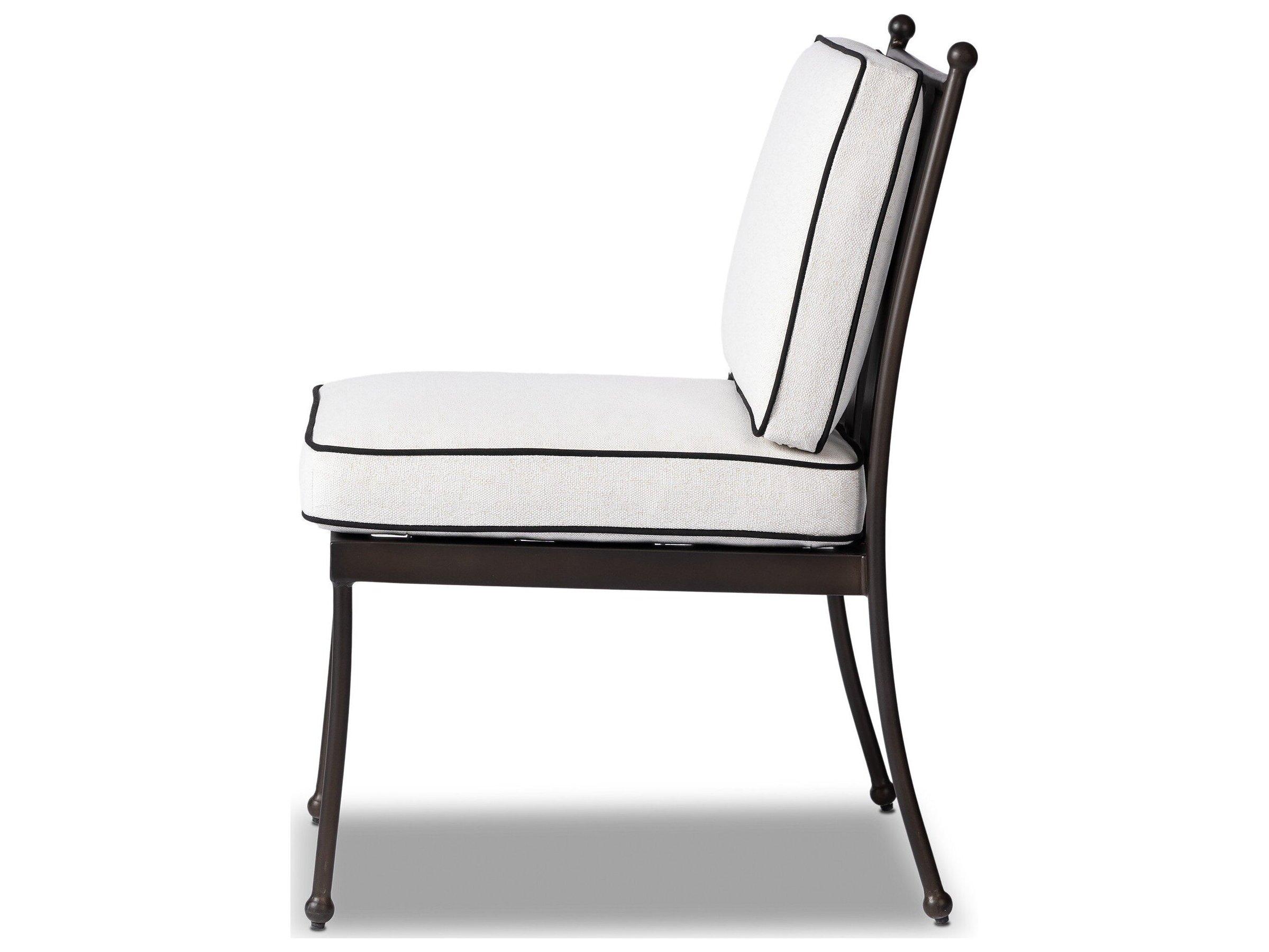 Four Hands Outdoor Westgate Alessi Linen Aluminum Cushion Dining Chair