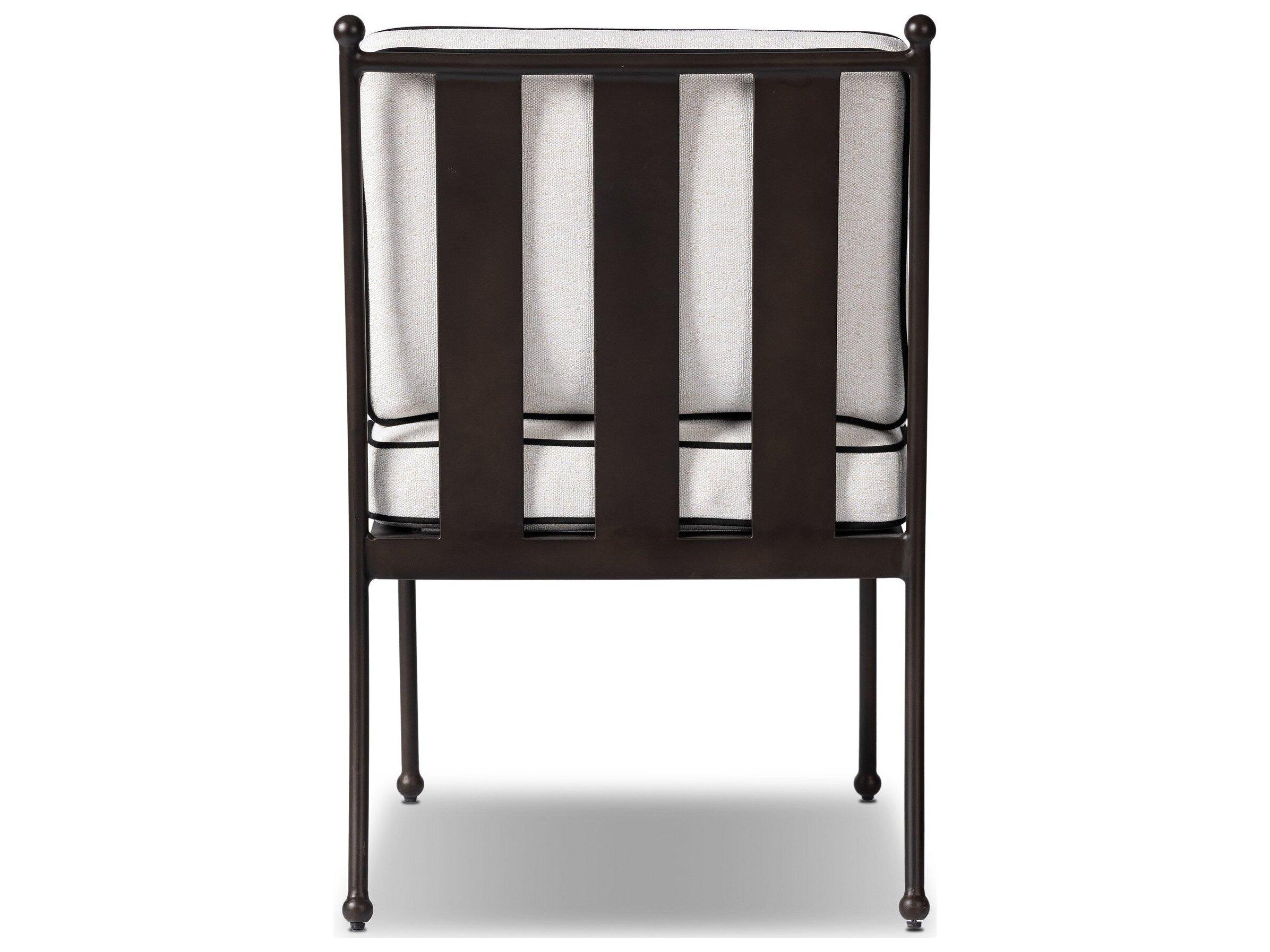 Four Hands Outdoor Westgate Alessi Linen Aluminum Cushion Dining Chair