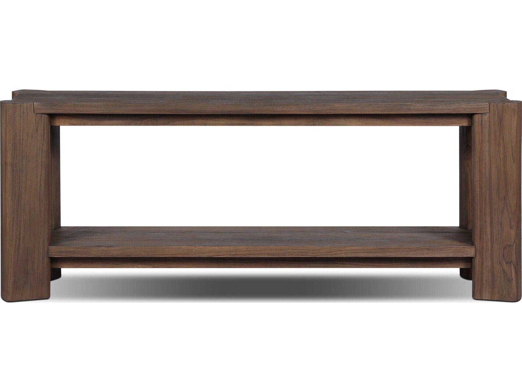 Four Hands Outdoor Soho Outdoor Console Table - Stained Saddle Brown