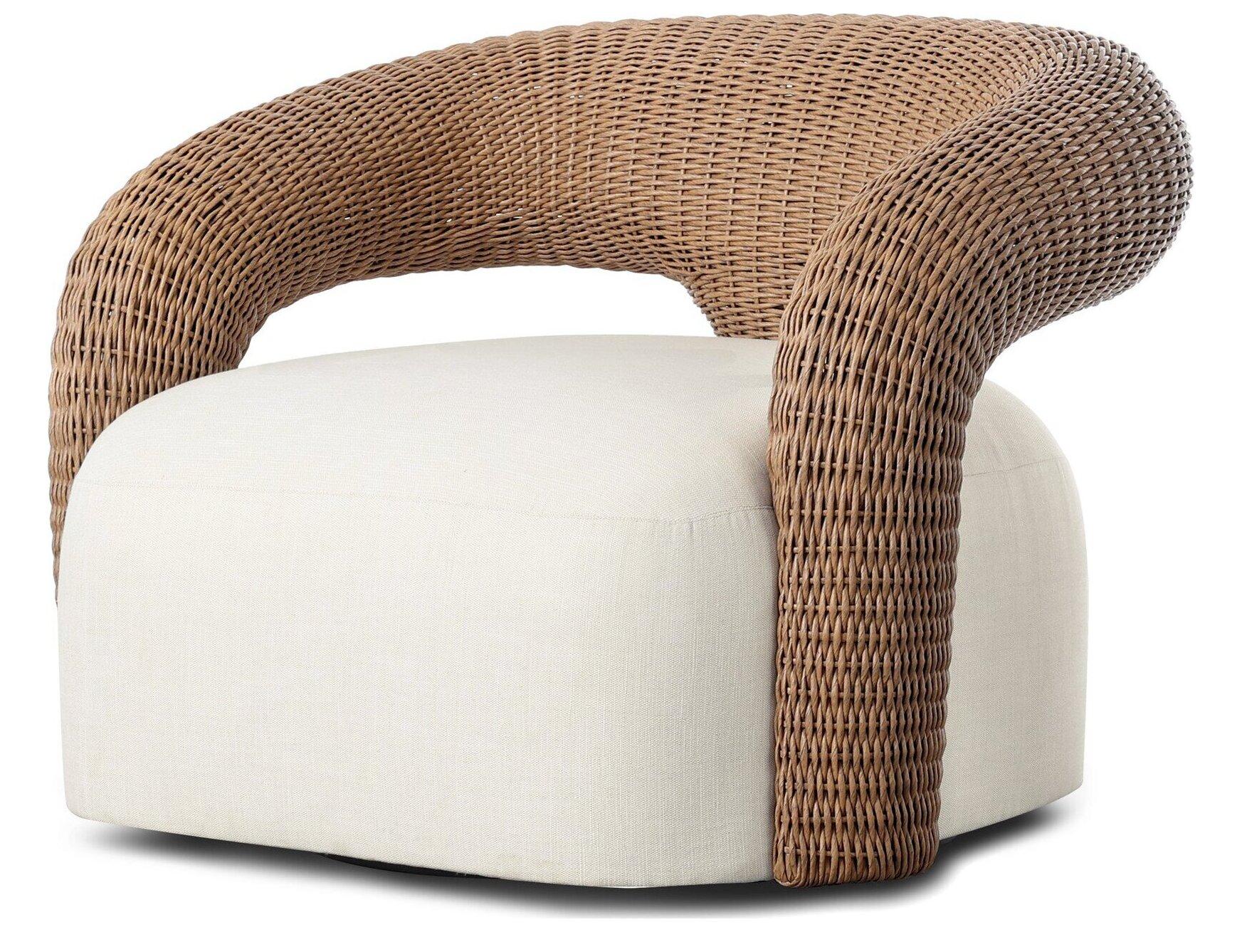 Four Hands Outdoor Mazie Outdoor Swivel Chair - Vergo Cream