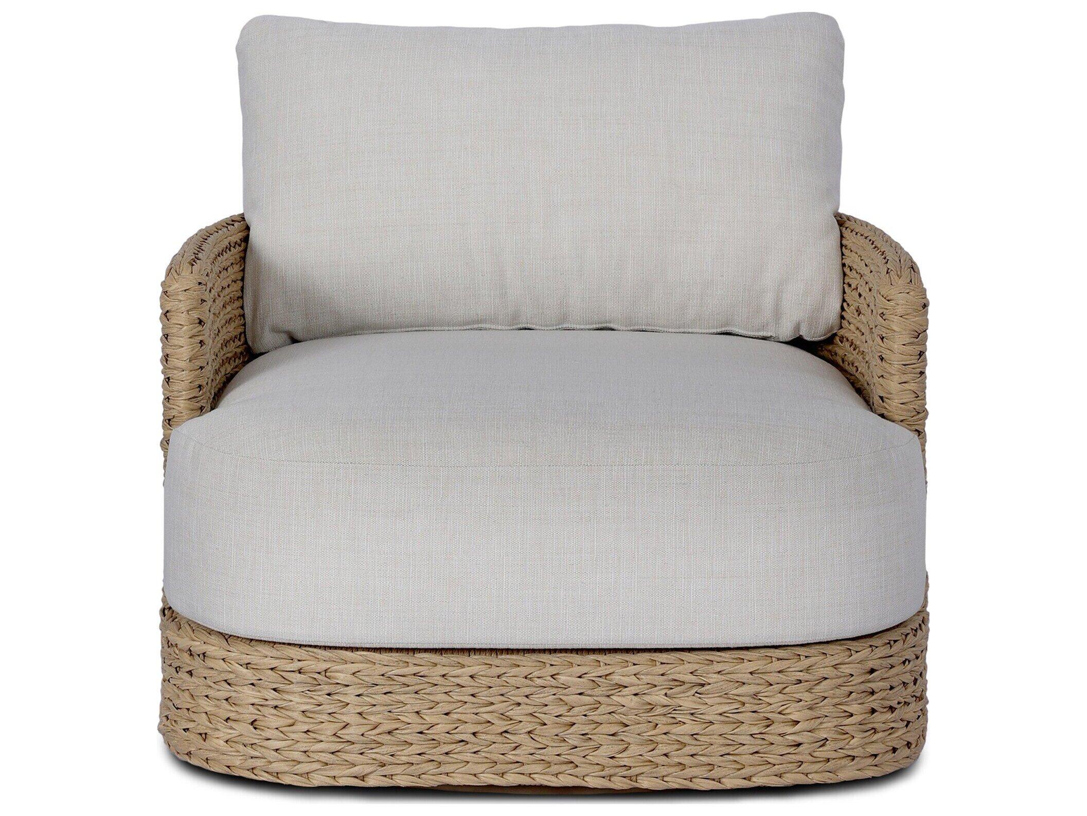 Four Hands Outdoor Caney Outdoor Swivel Chair - Coastal Weave