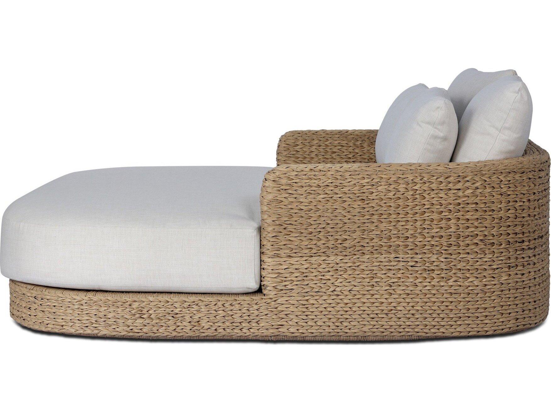 Four Hands Outdoor Caney Outdoor Double Chaise - Vergo Cream