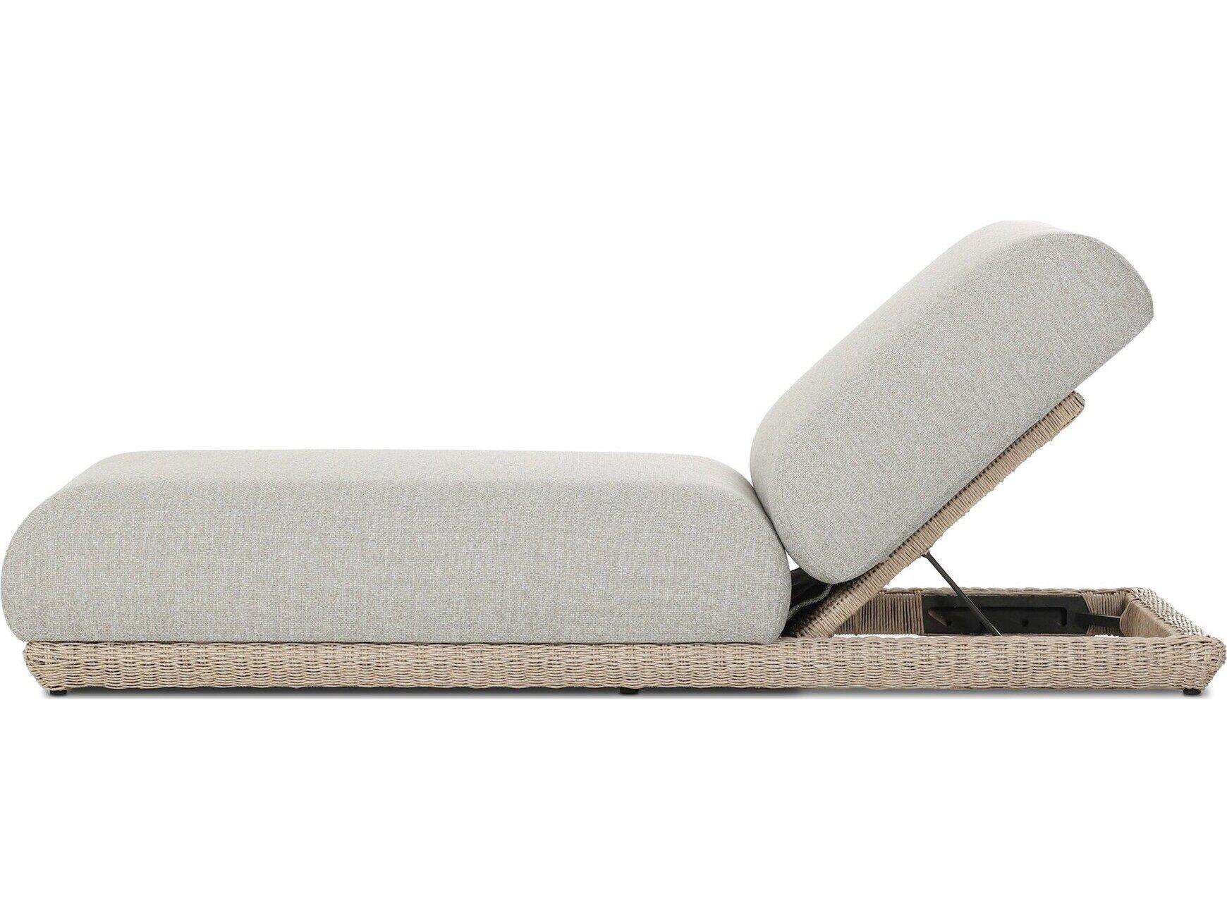 Four Hands Outdoor Evander Outdoor Chaise - Ramiro Ecru
