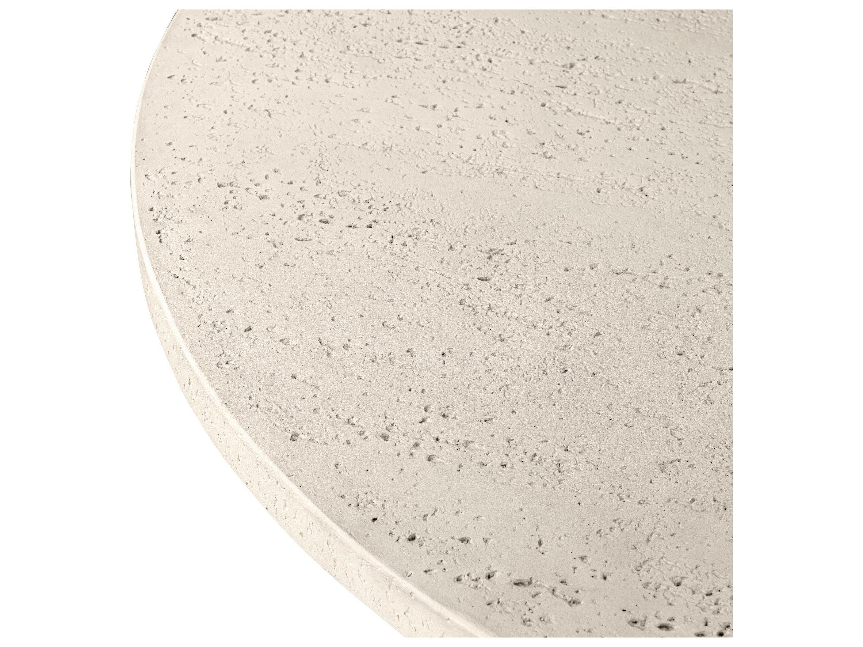 Four Hands Outdoor Varda Outdoor Dining Table 48" - Coarse Ivory Concrete