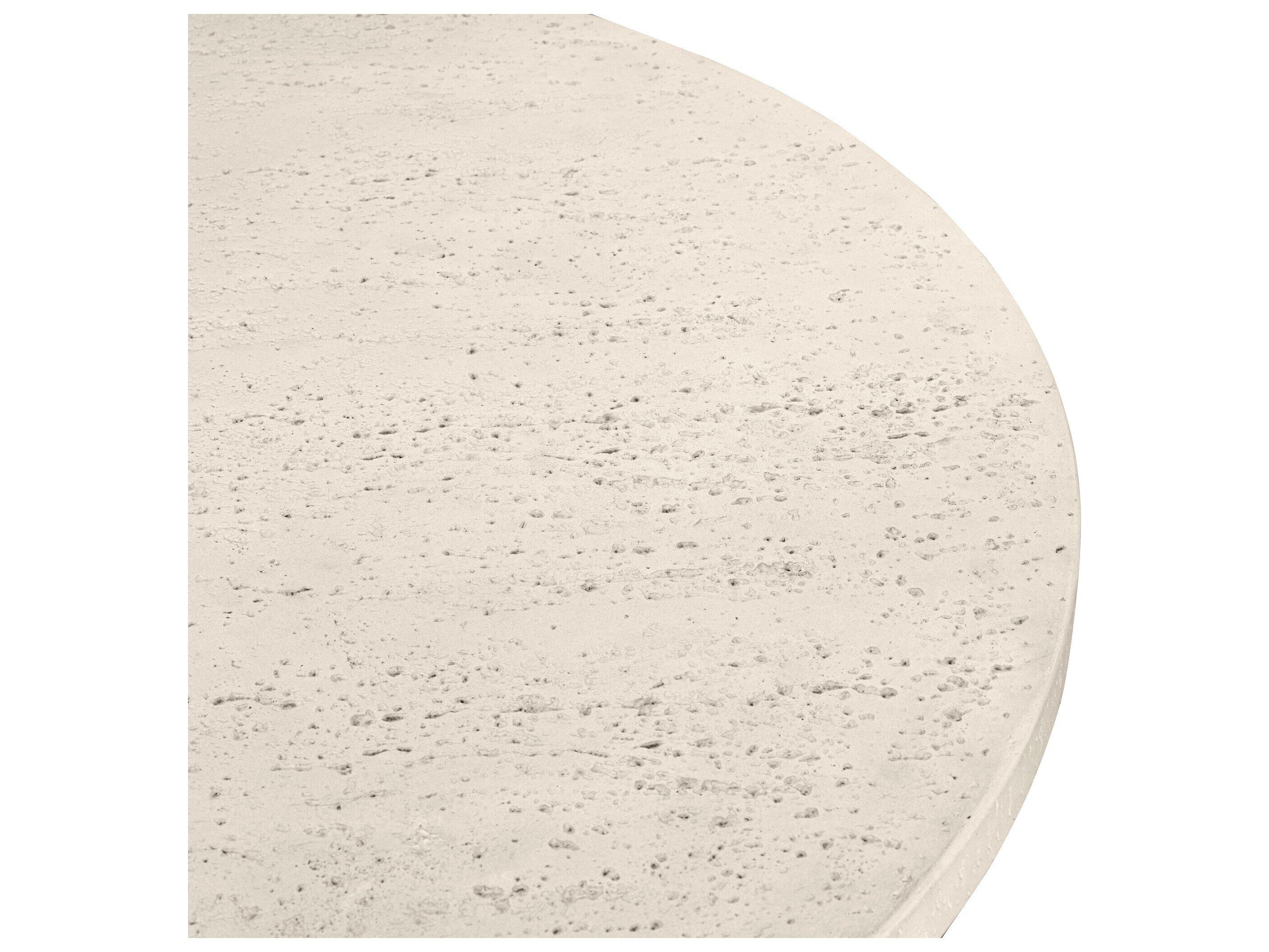 Four Hands Outdoor Varda Outdoor Dining Table 48" - Coarse Ivory Concrete