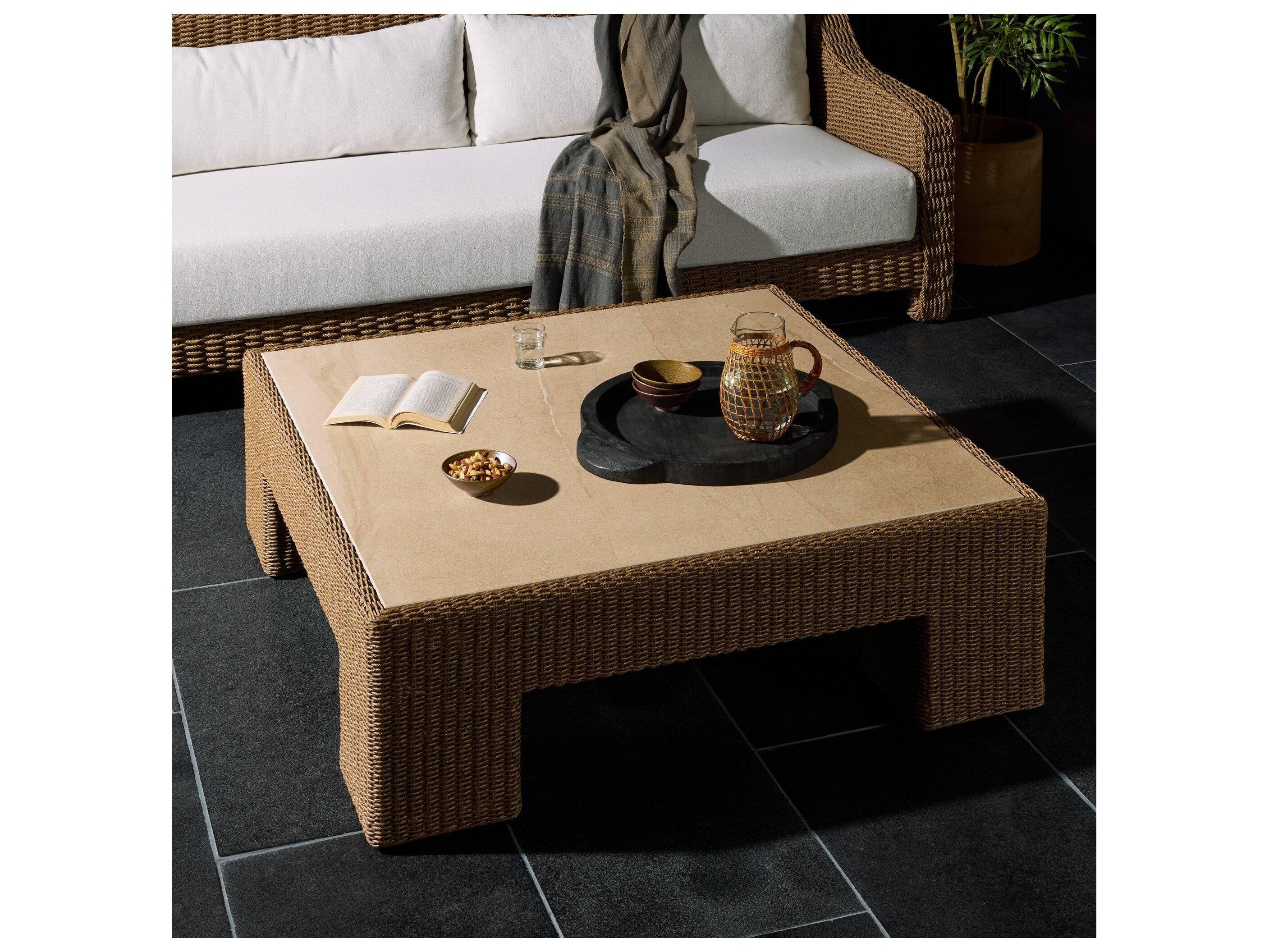 Four Hands Outdoor Maris Outdoor Coffee Table - Corso Beige