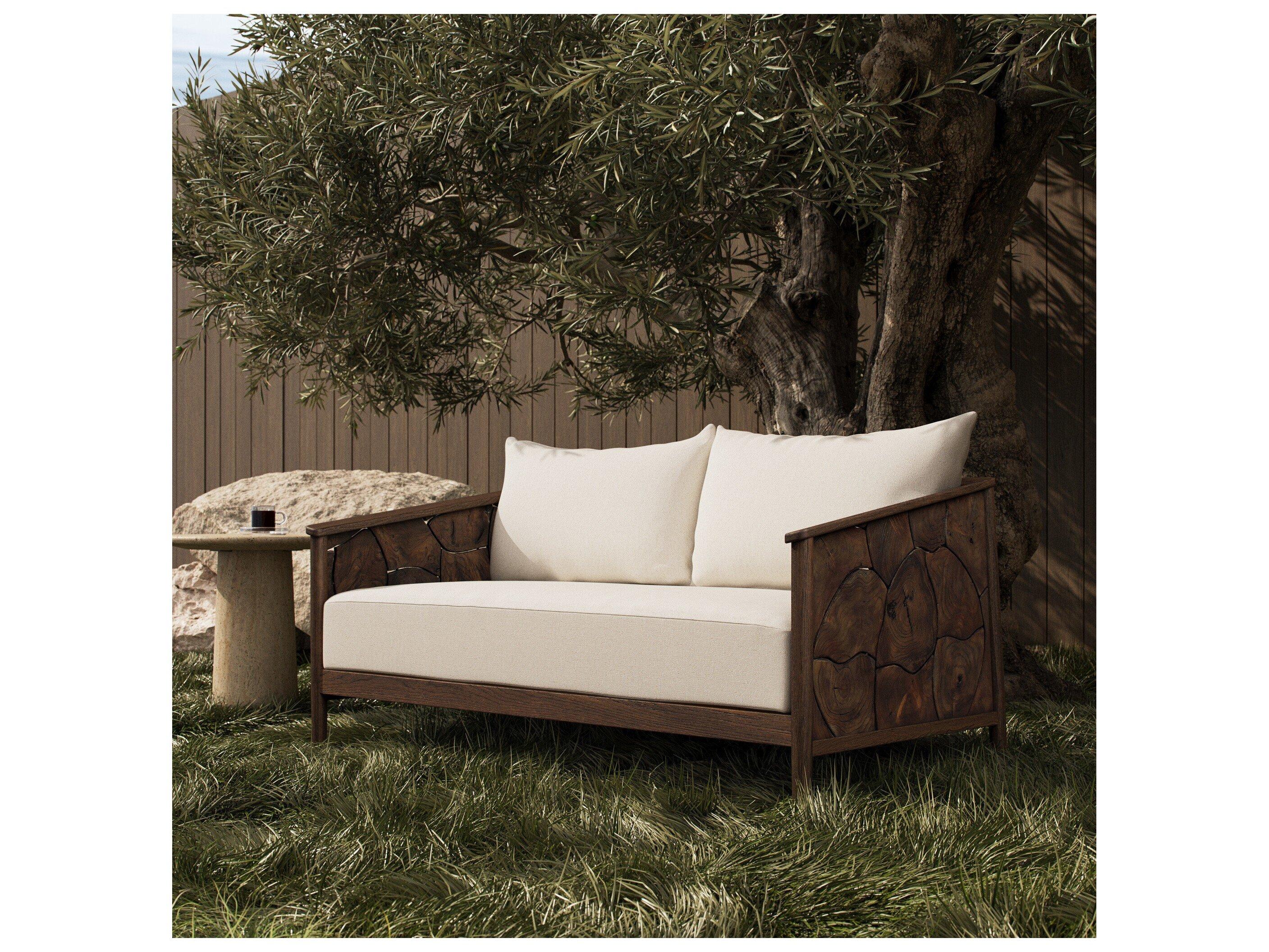 Four Hands Outdoor Ridge Outdoor Sofa-58" - Alessi Linen