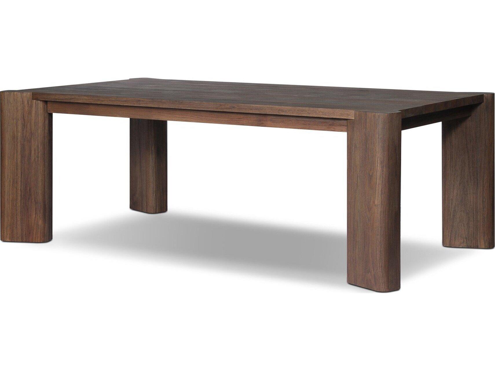 Four Hands Outdoor Soho Outdoor Dining Table - Stained Saddle Brown