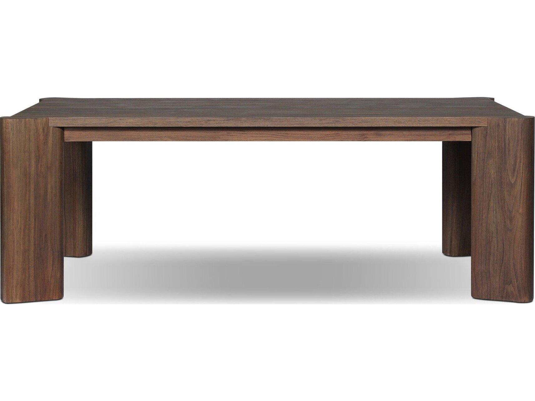 Four Hands Outdoor Soho Outdoor Dining Table - Stained Saddle Brown