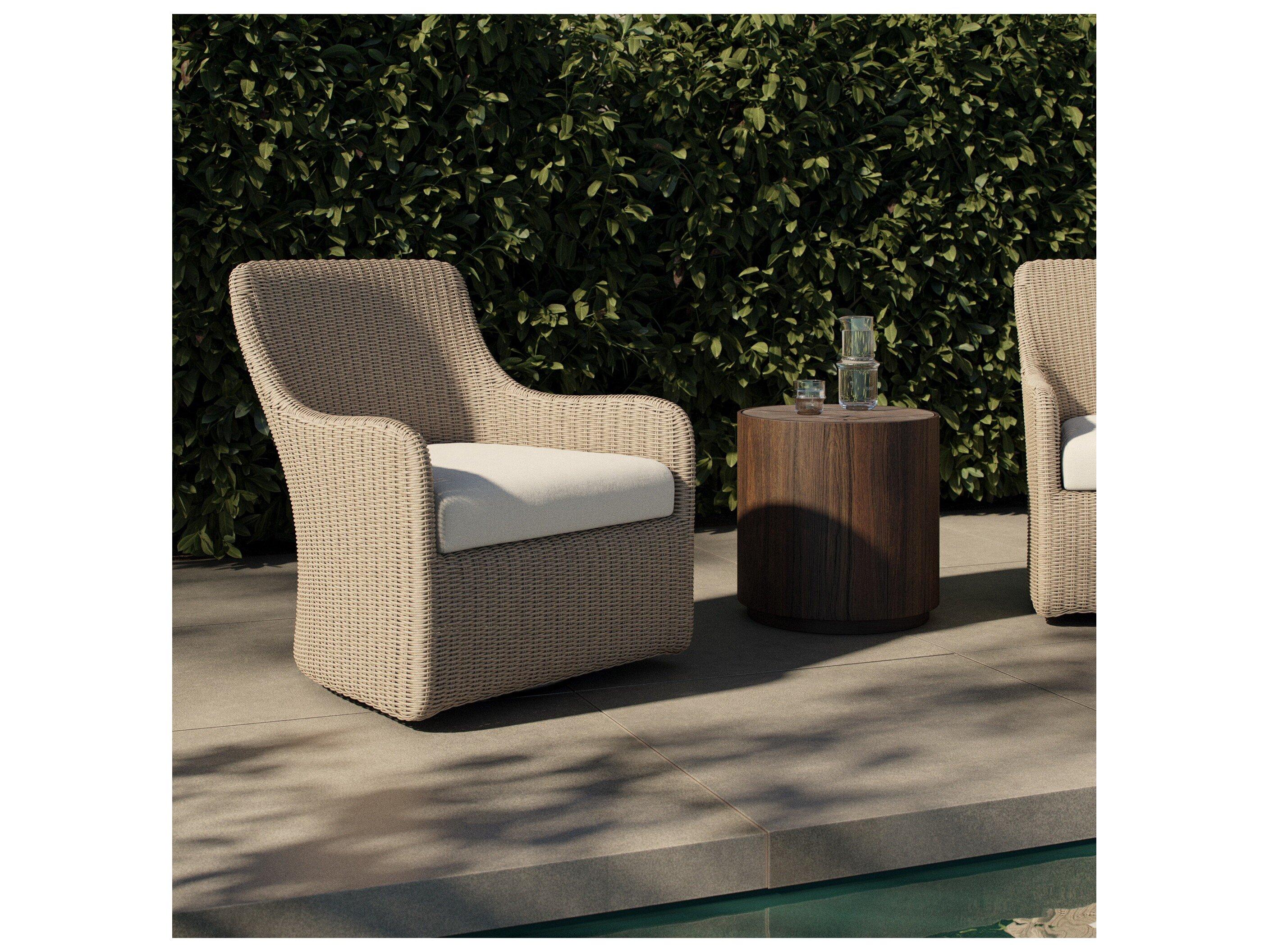 Four Hands Outdoor Blaire Outdoor Swivel Chair - Vintage White