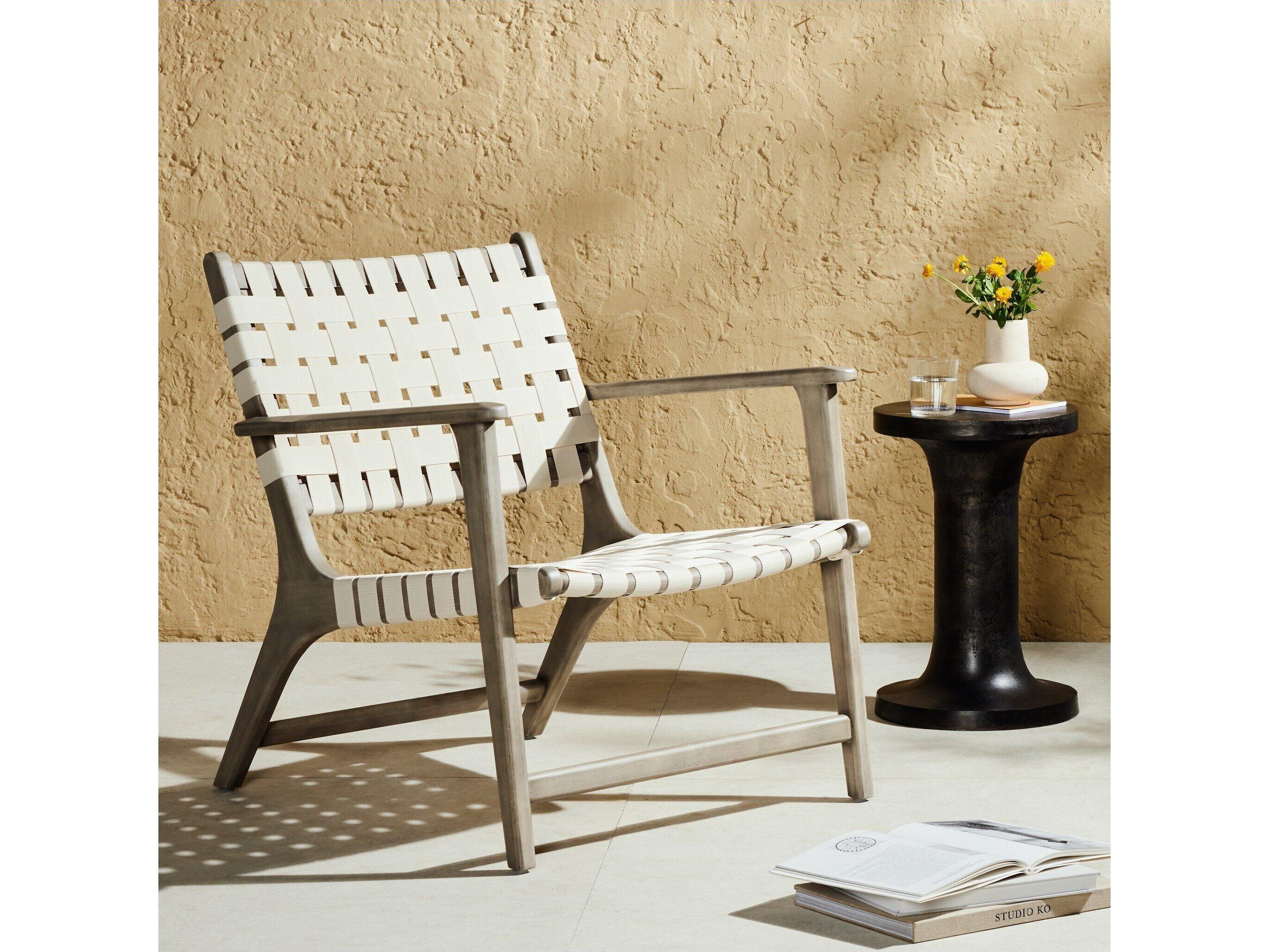 Four Hands Outdoor Halsted Wood Rope Lounge Set