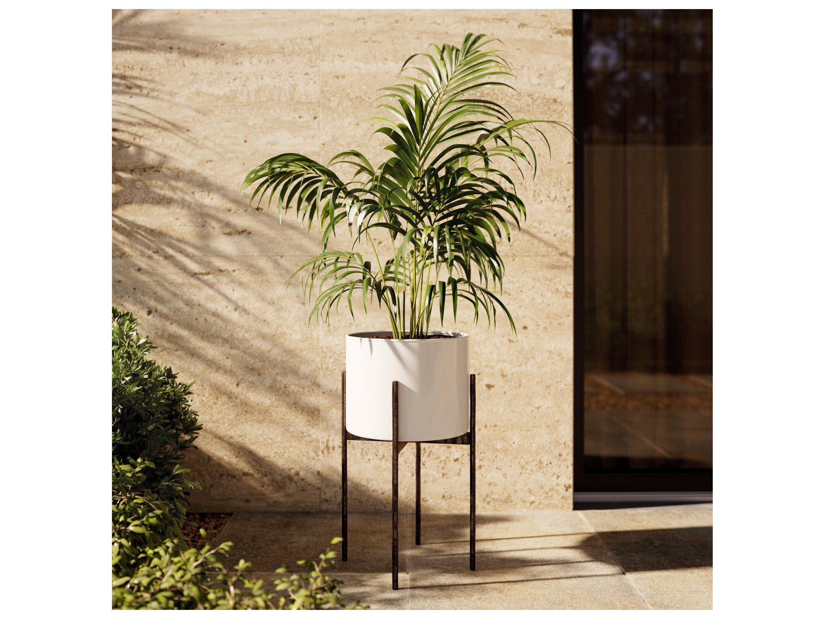 Four Hands Outdoor Marlow White High Gloss Planter