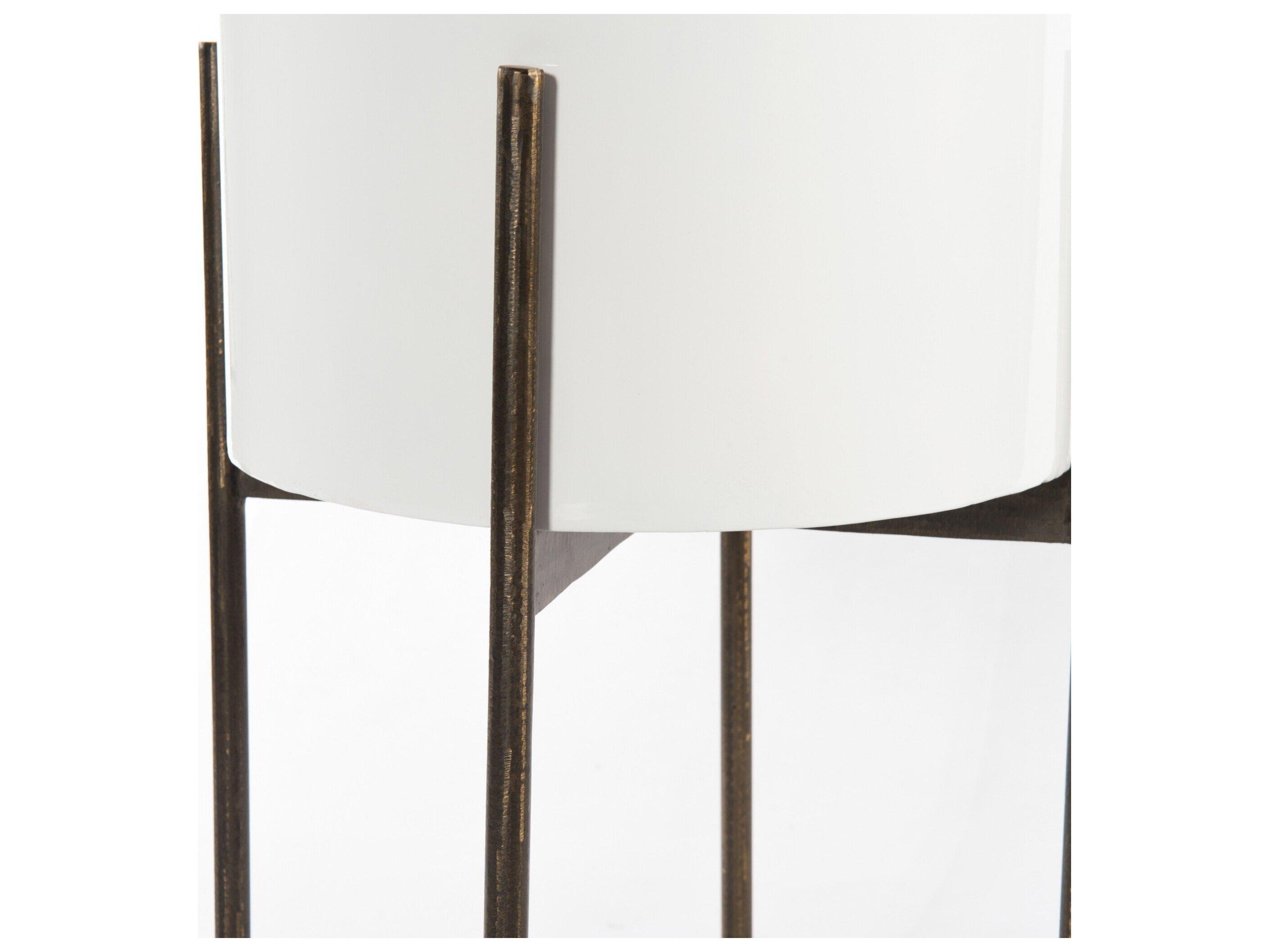 Four Hands Outdoor Marlow White High Gloss Planter