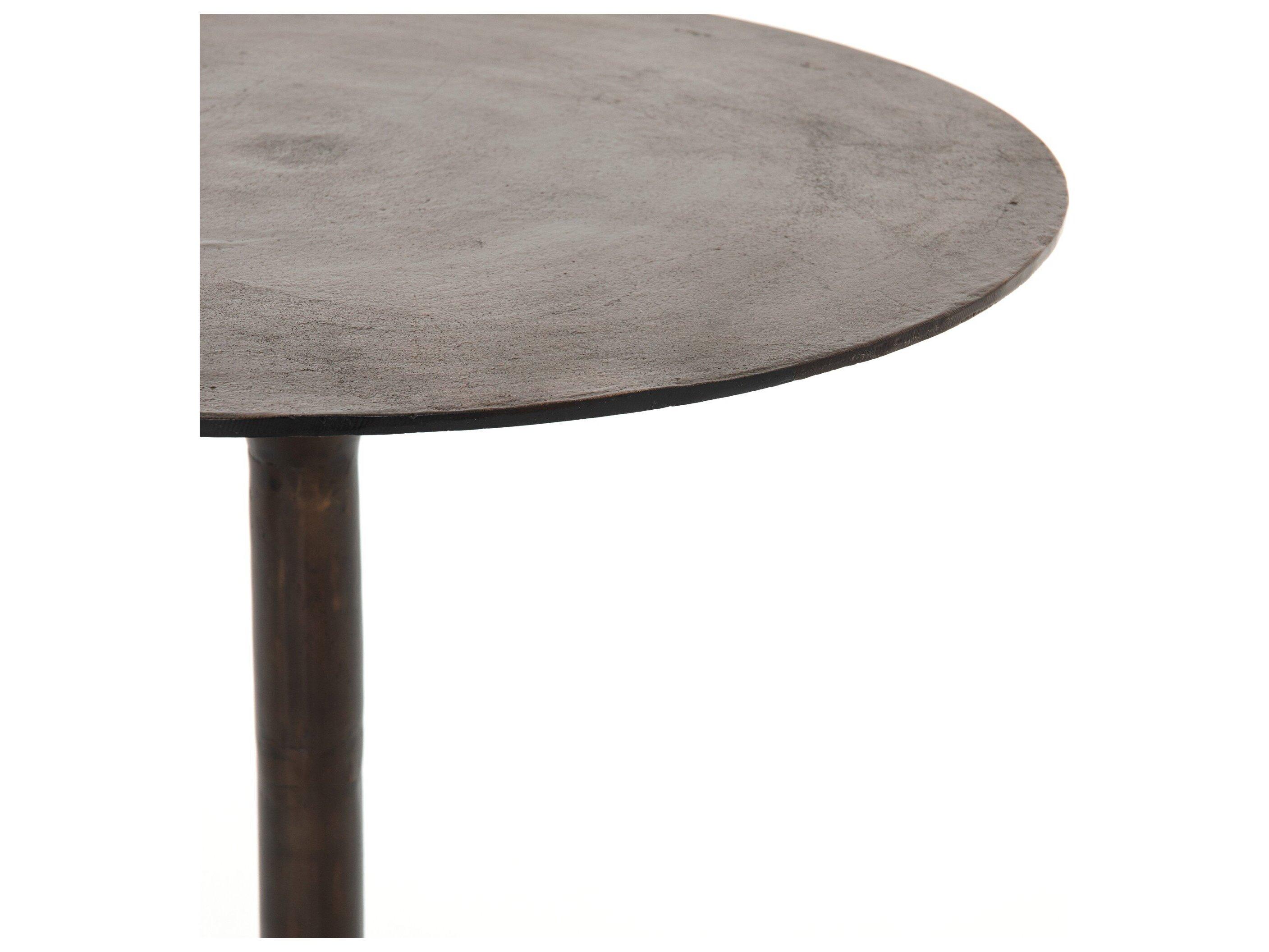 Four Hands Outdoor Marlow Antique Rust Aluminum Round Counter Table