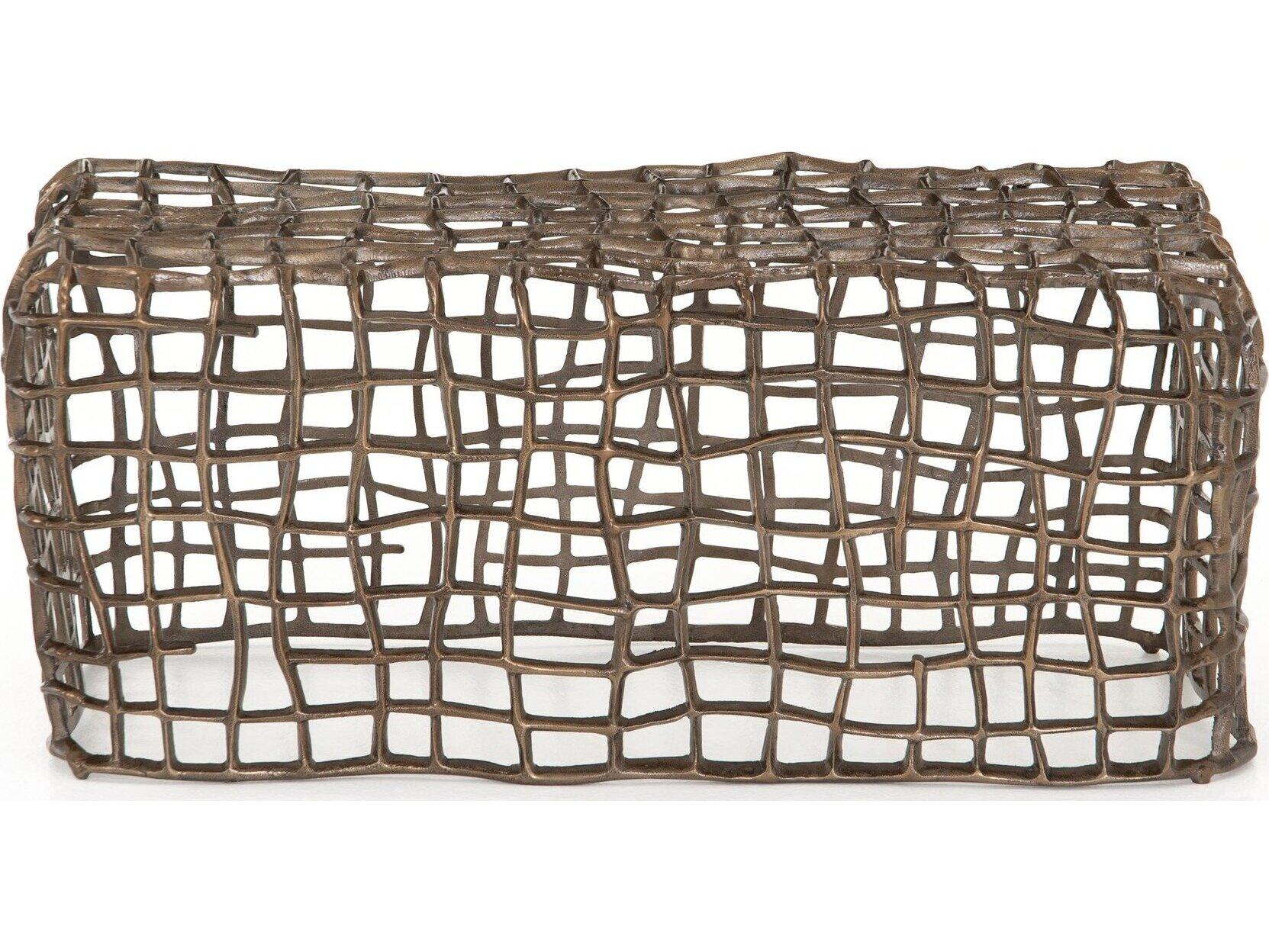 Four Hands Outdoor Marlow Aged Bronze Aluminum Metal Bench