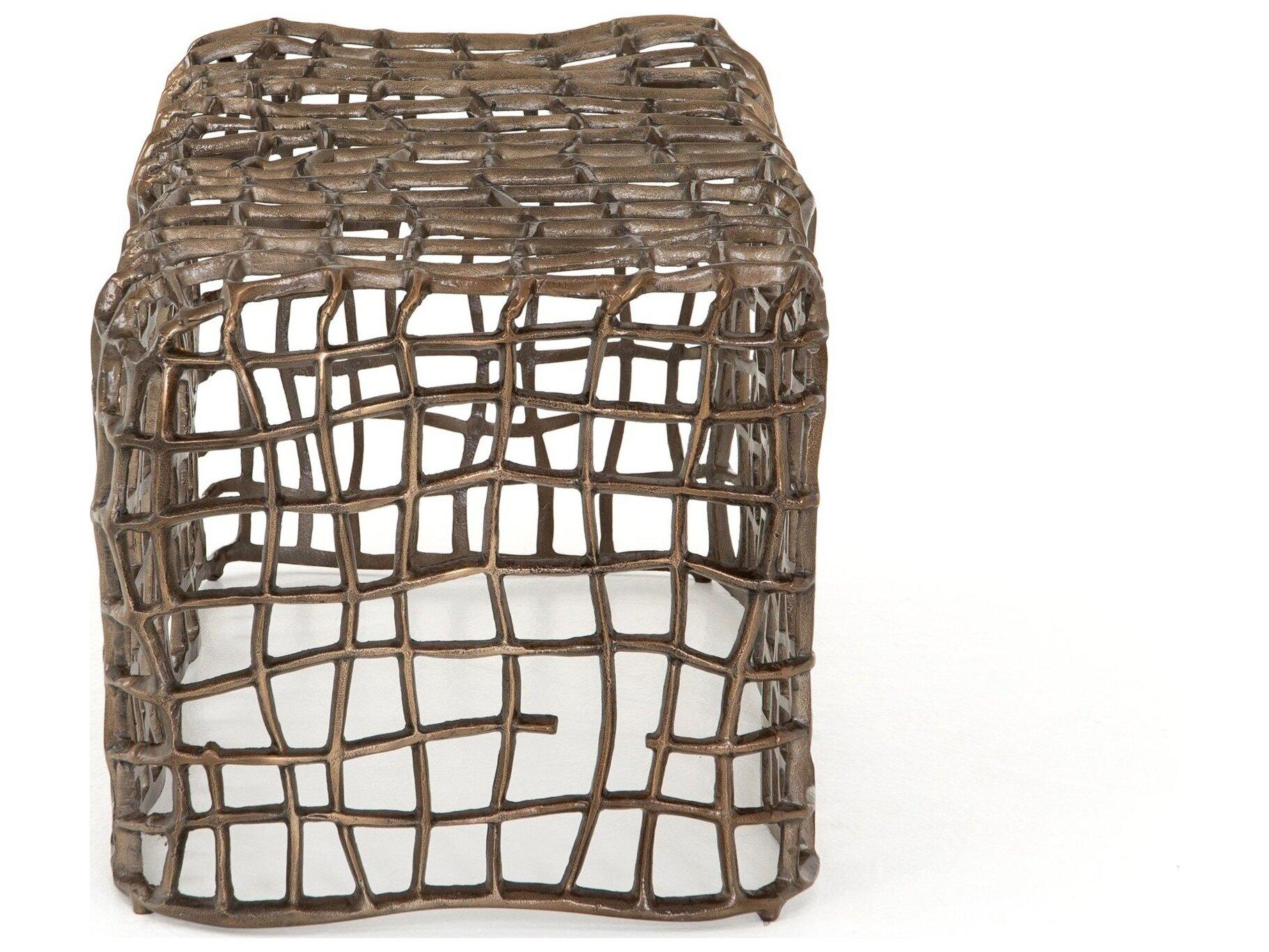 Four Hands Outdoor Marlow Aged Bronze Aluminum Metal Bench