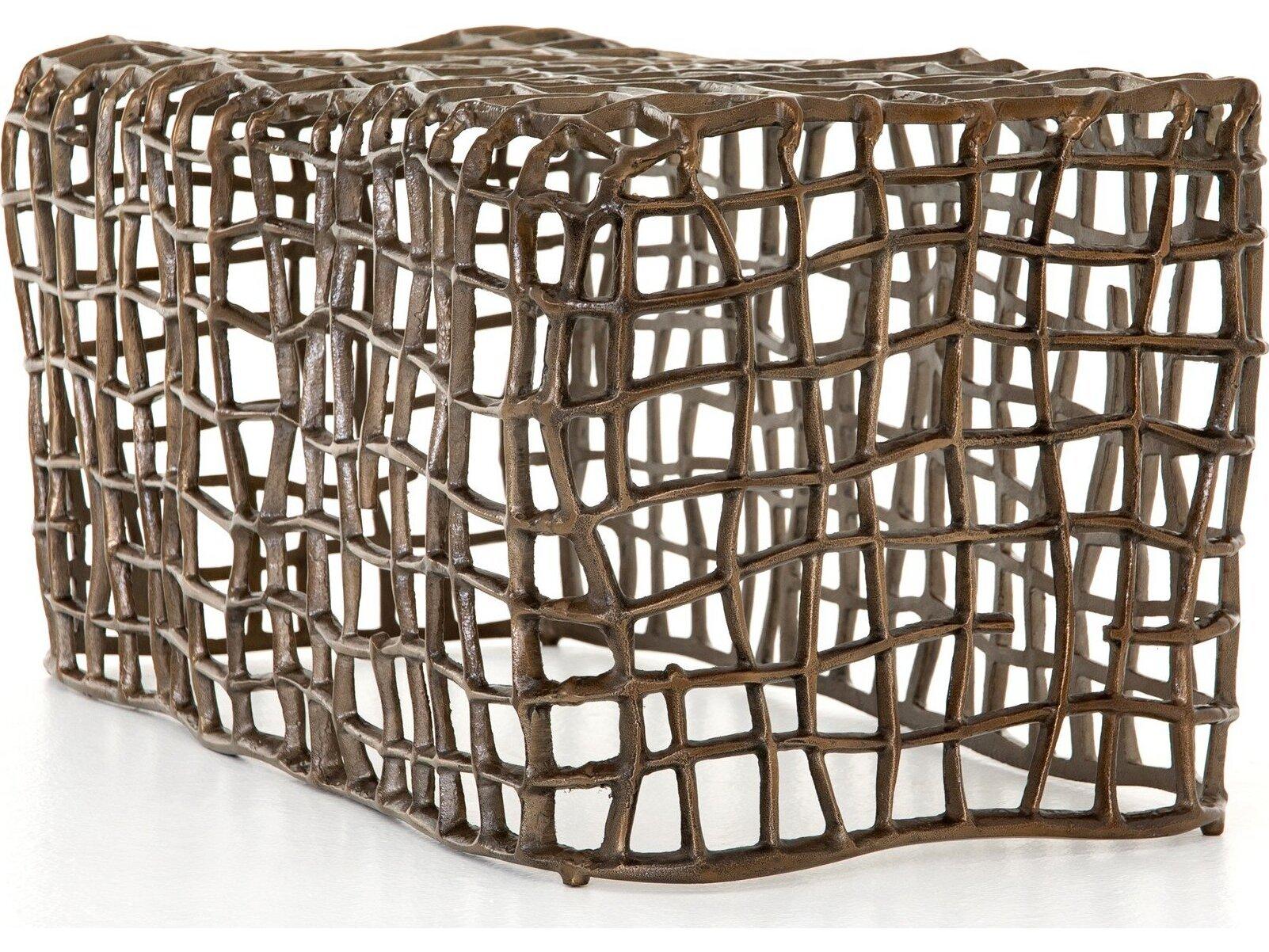 Four Hands Outdoor Marlow Aged Bronze Aluminum Metal Bench