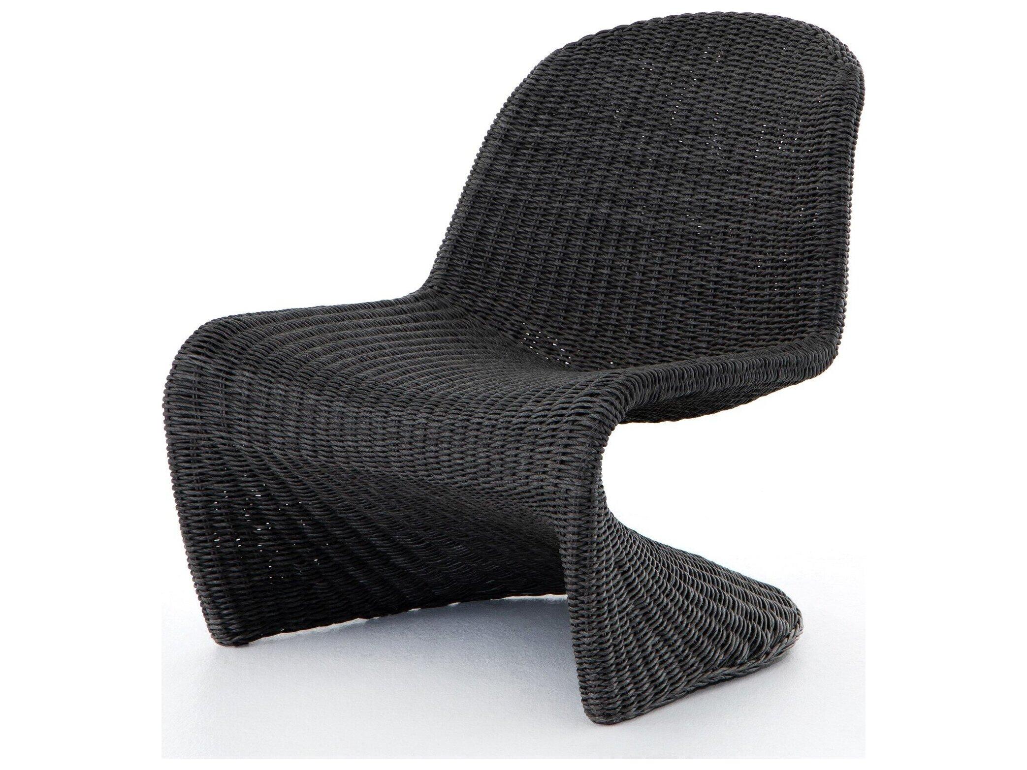 Four Hands Outdoor Grass Roots Vintage Coal Lounge Chair