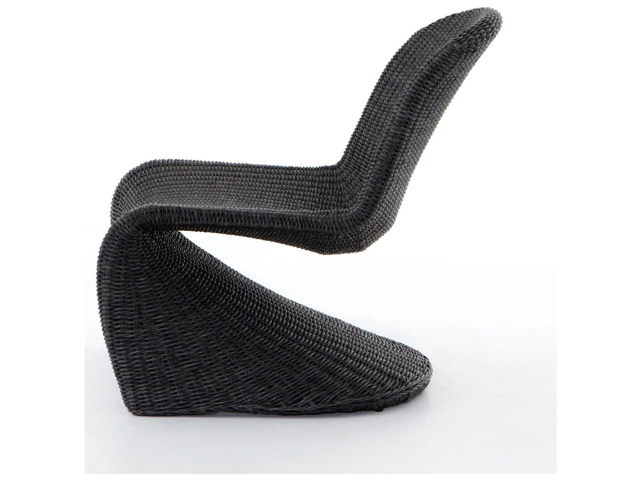 Four Hands Outdoor Grass Roots Vintage Coal Lounge Chair