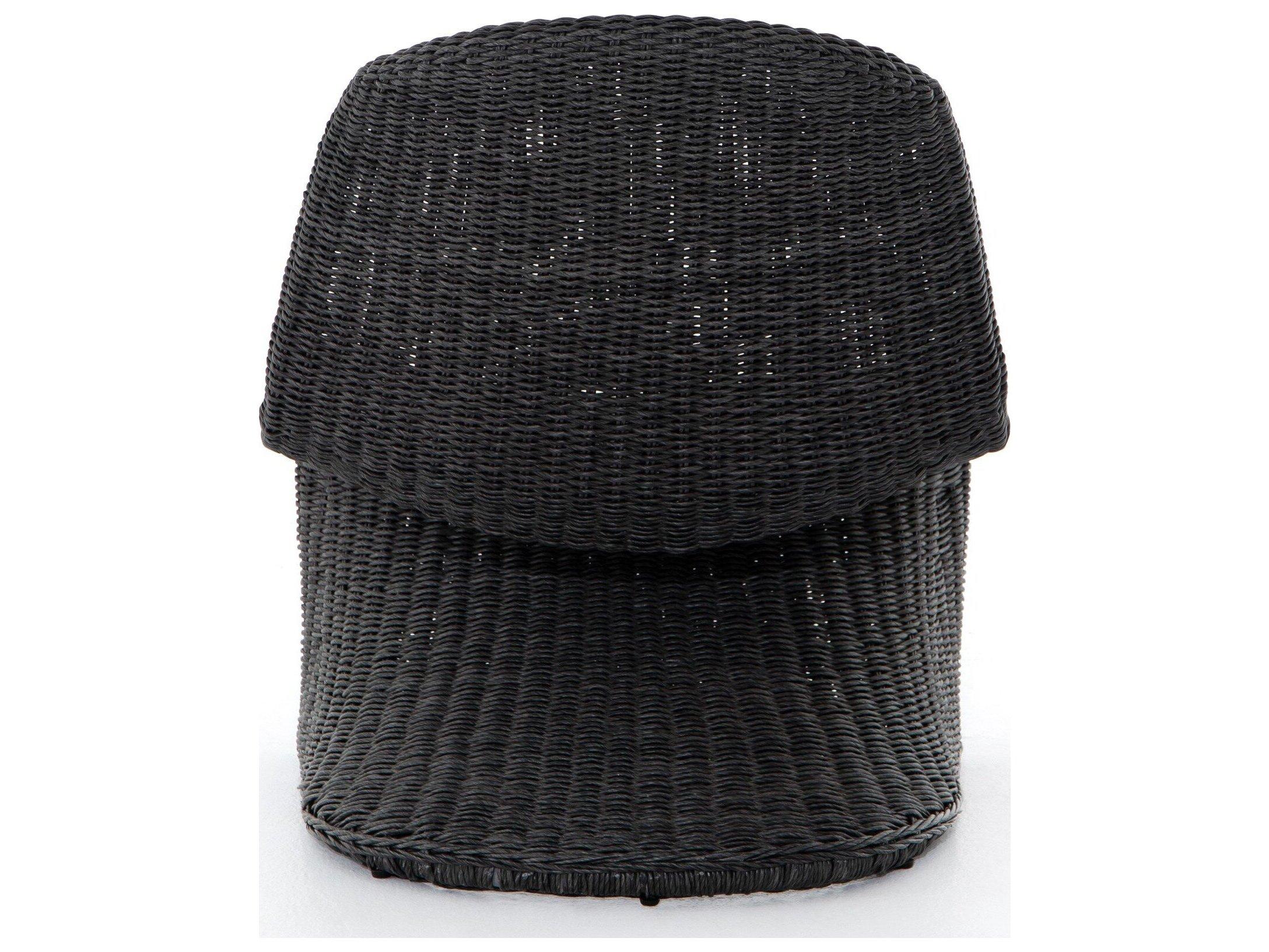 Four Hands Outdoor Grass Roots Vintage Coal Lounge Chair