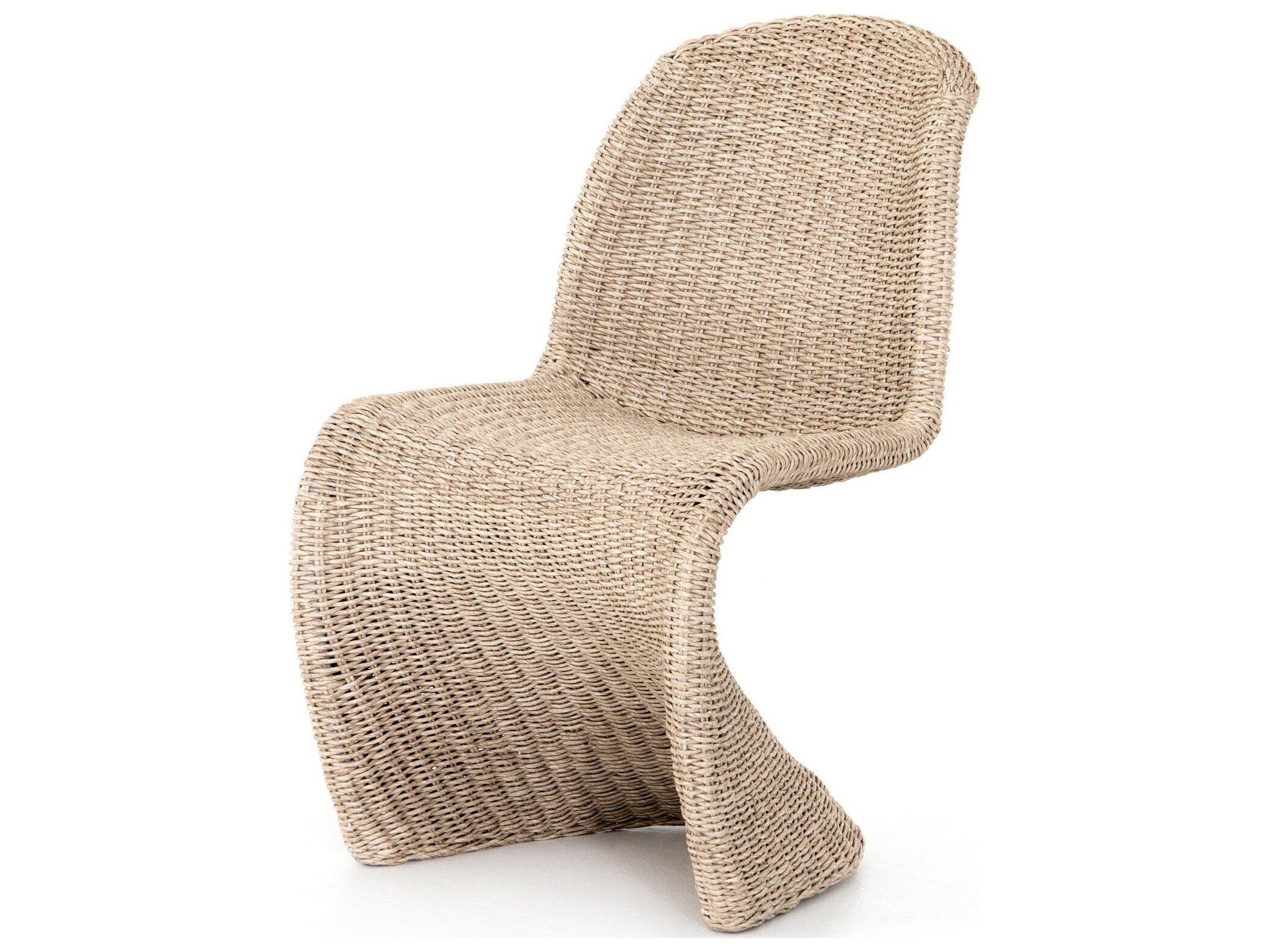 Four Hands Outdoor Grass Roots Vintage White Dining Chair