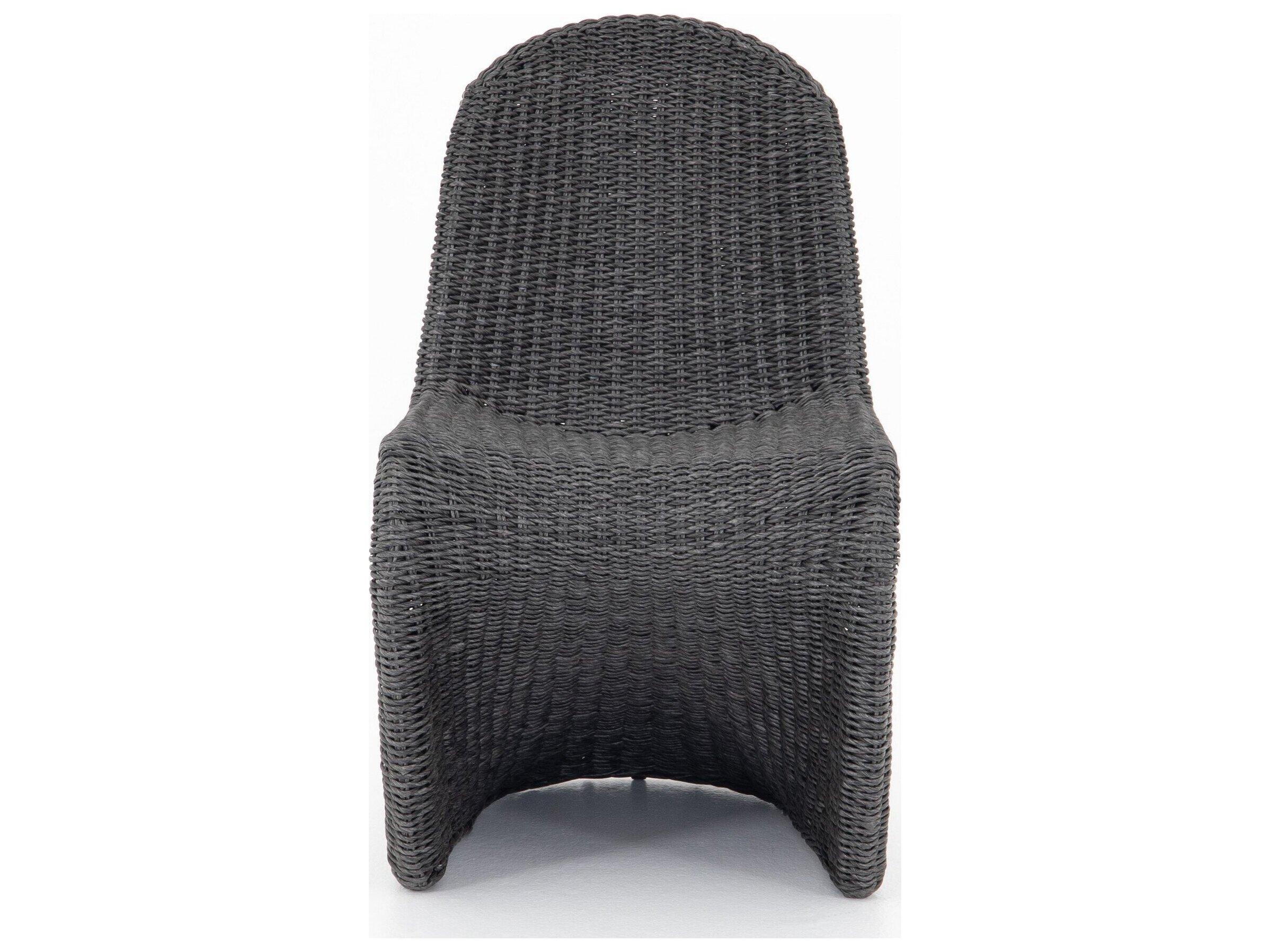 Four Hands Outdoor Grass Roots Vintage Coal Resin Dining Chair