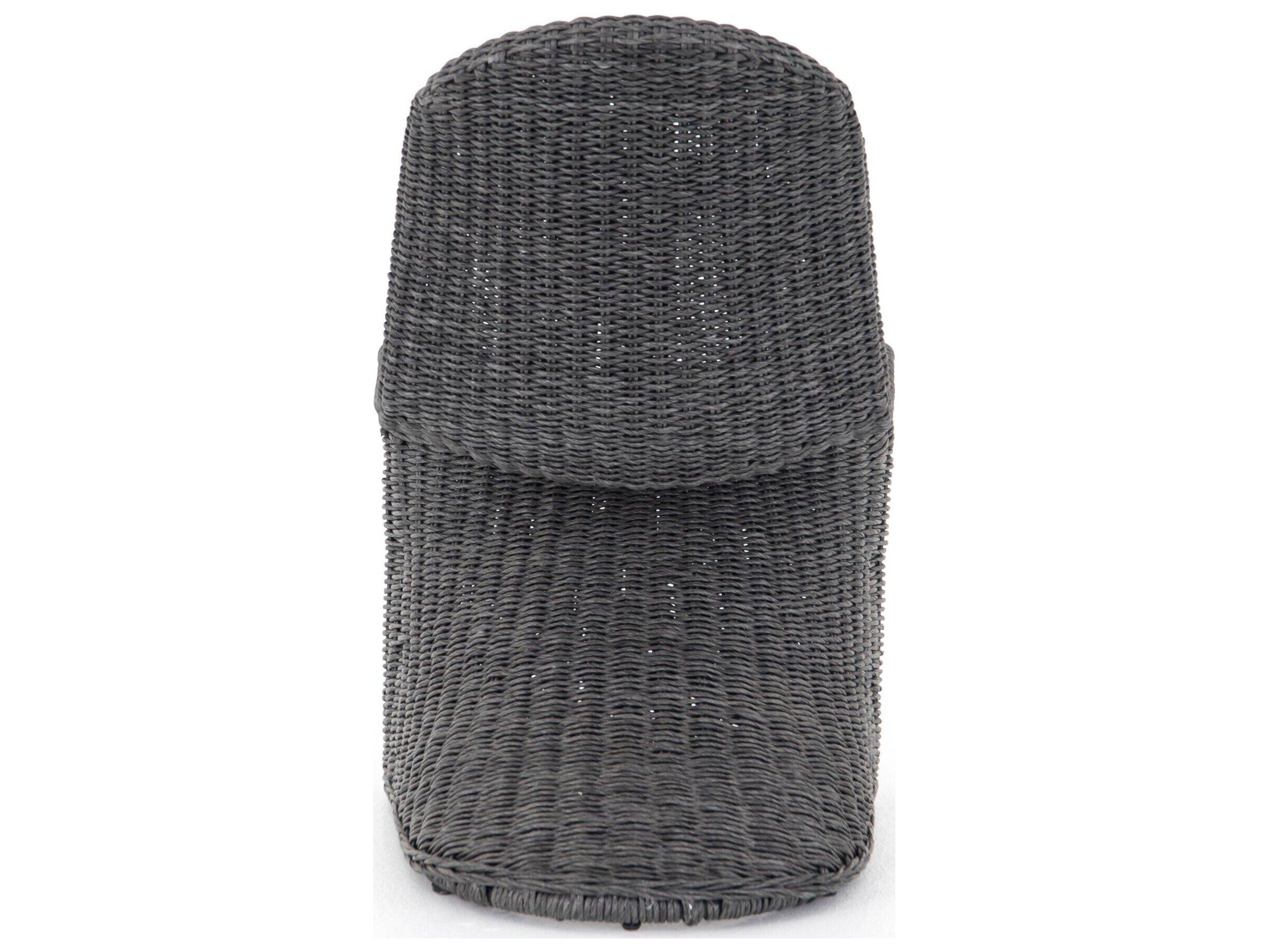 Four Hands Outdoor Grass Roots Vintage Coal Resin Dining Chair