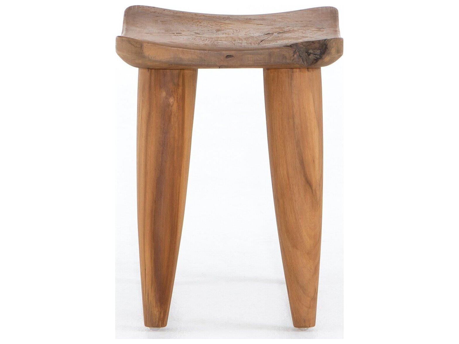 Four Hands Outdoor Grass Roots Aged Natural Outdoor Stool