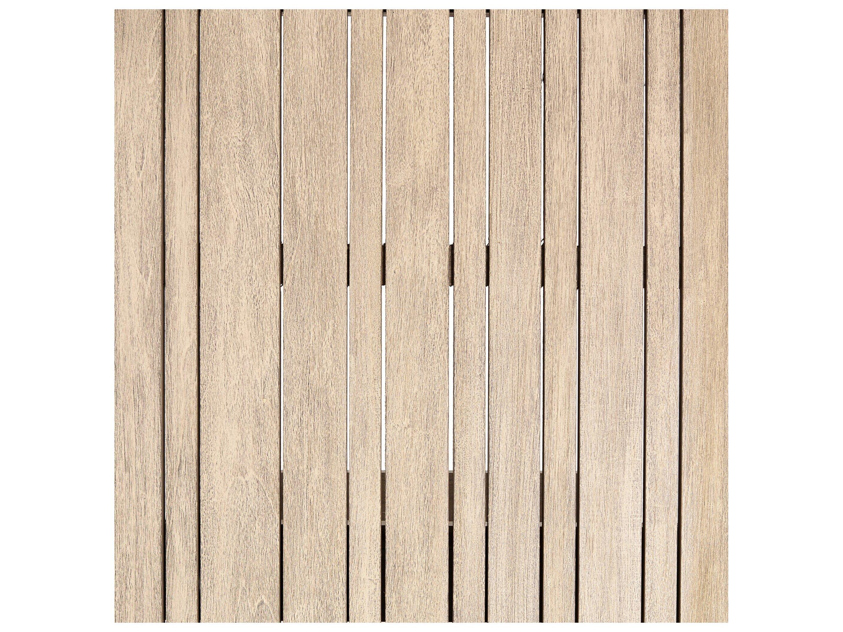 Four Hands Outdoor Solano Washed Brown Teak Rectangular Dining Table