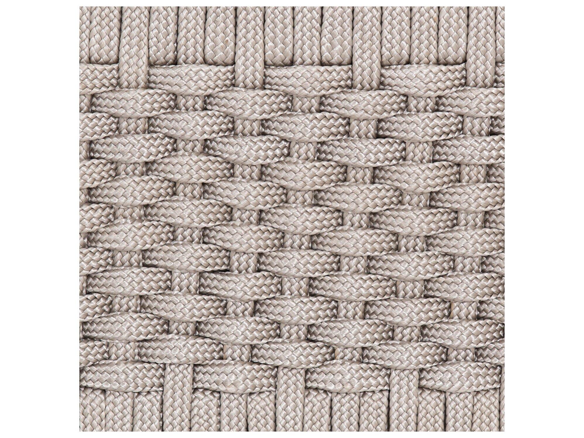 Four Hands Outdoor Solano Thick Grey Rope / Washed Brown Teak Strap Bar Stool