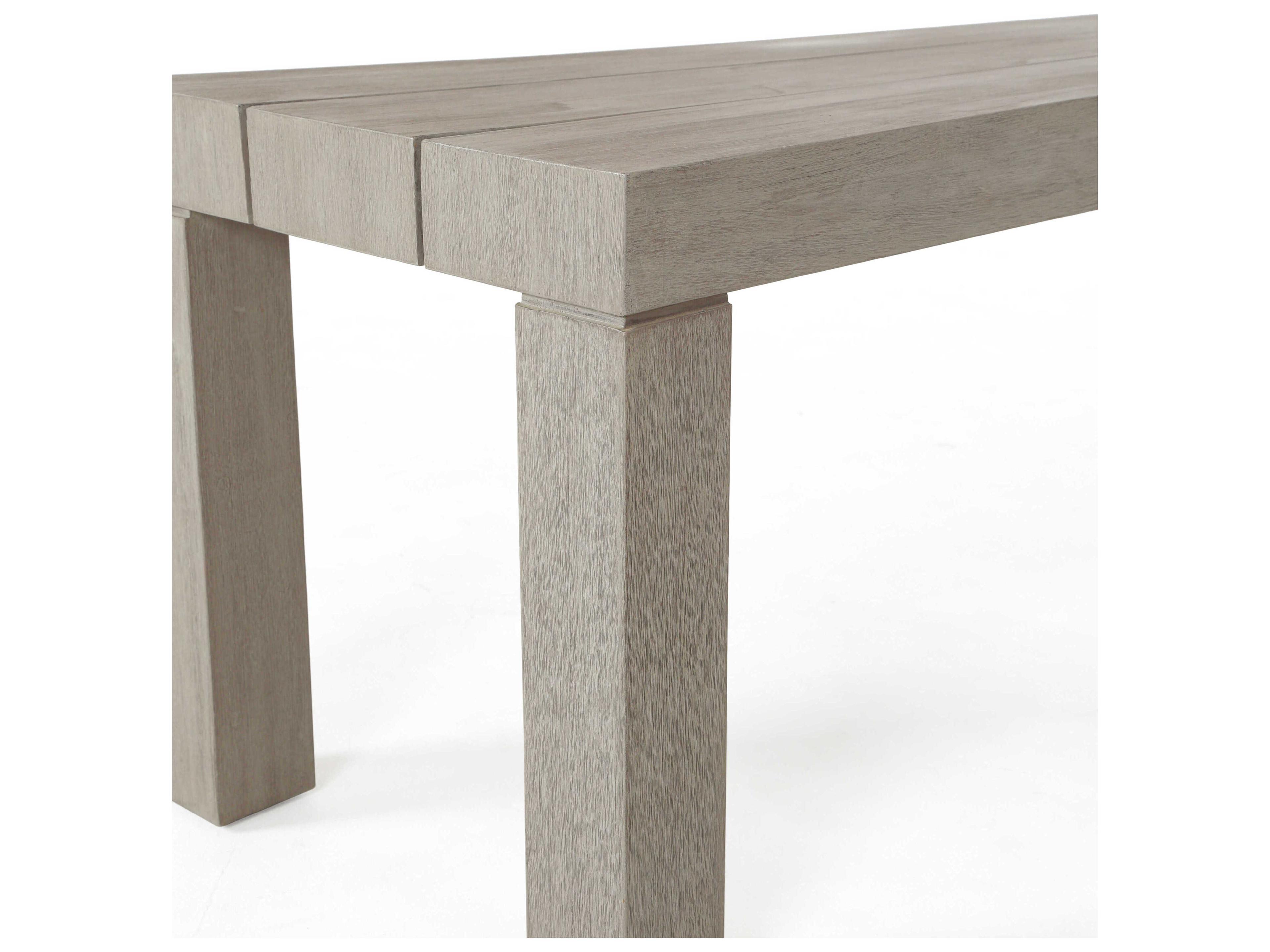 Luxecor Globetrotter Outdoor Weathered Grey Teak Bench