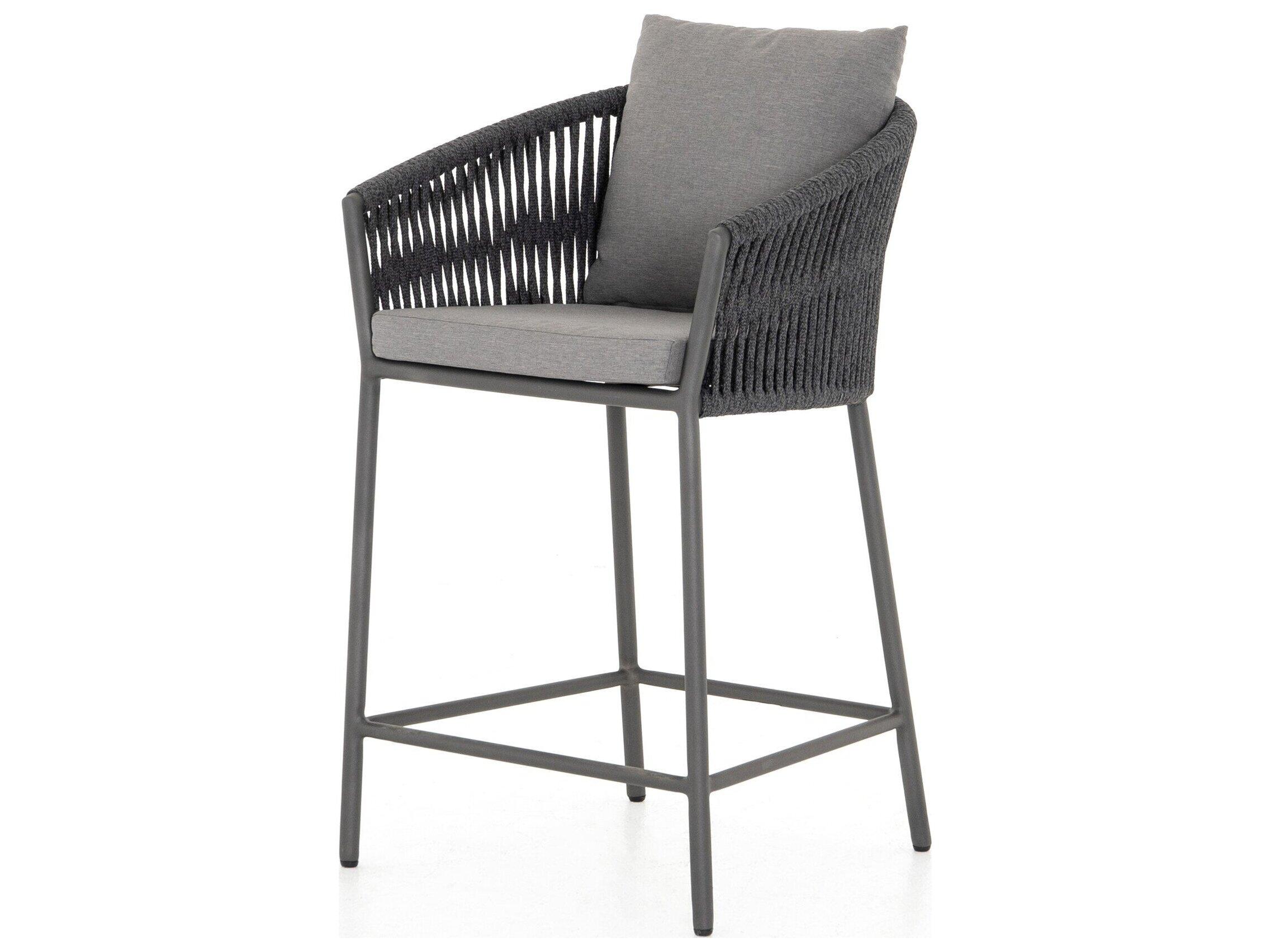 Four Hands Outdoor Solano Aluminum Cushion Counter Stool