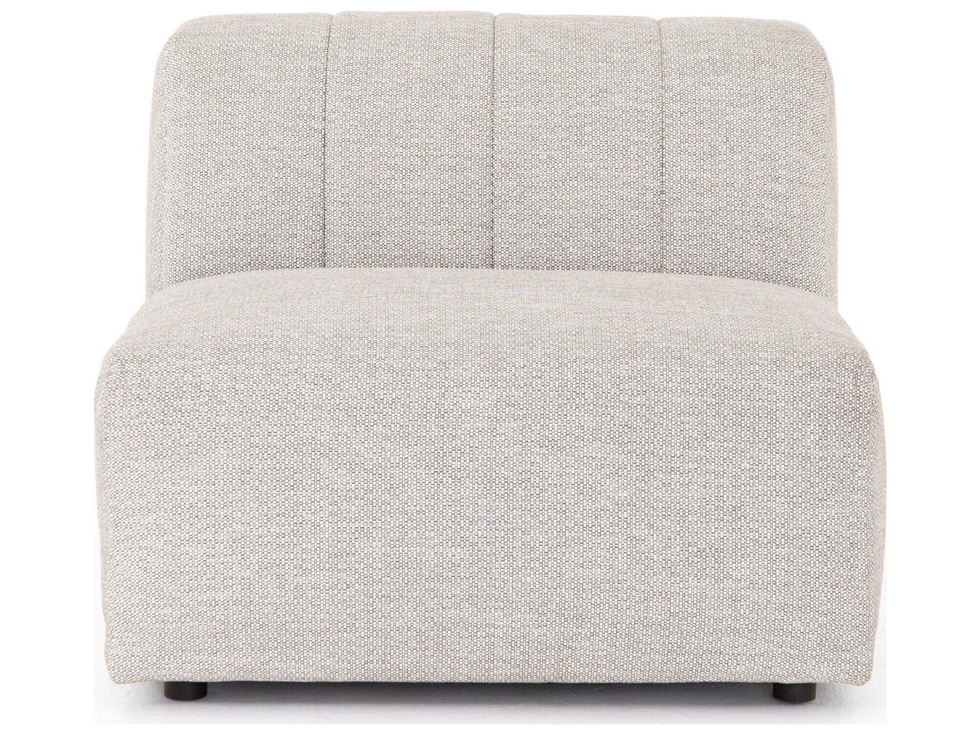 Four Hands Outdoor Solano Faye Ash Cushion Armless Lounge Chair