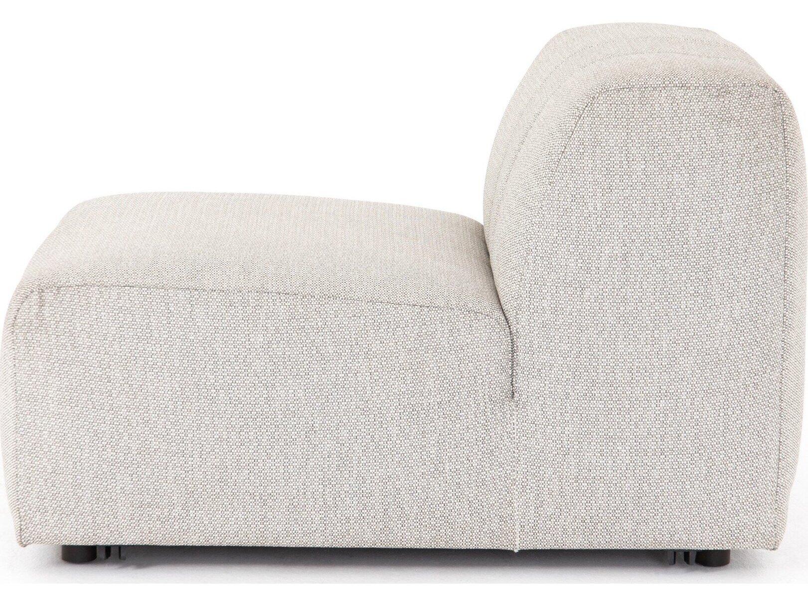 Four Hands Outdoor Solano Faye Ash Cushion Armless Lounge Chair