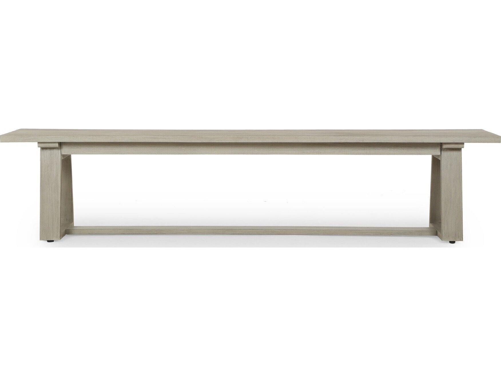 Luxecor Globetrotter Outdoor Weathered Grey Teak Bench