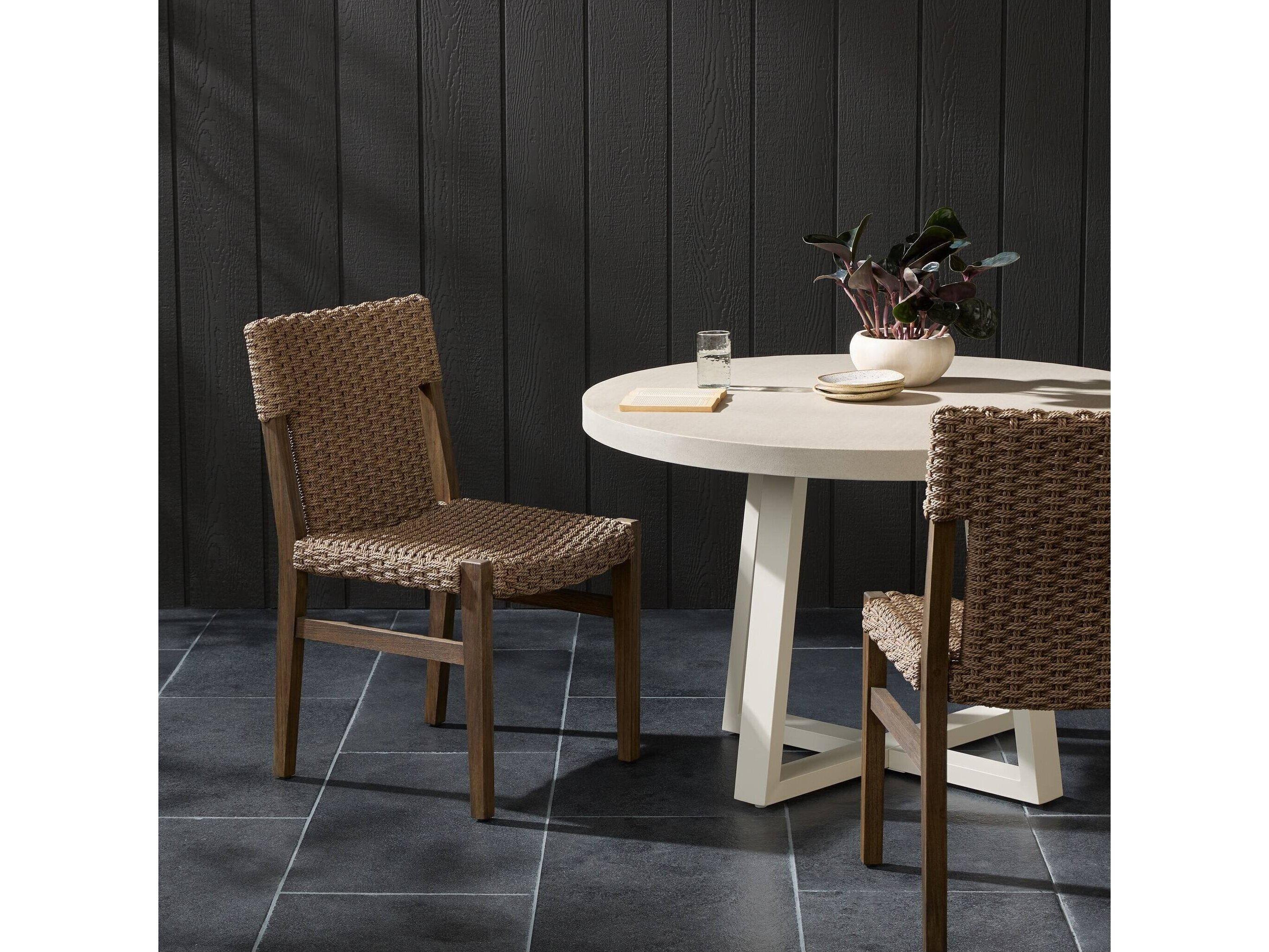 Four Hands Outdoor Solano Iron Teak Dining Set