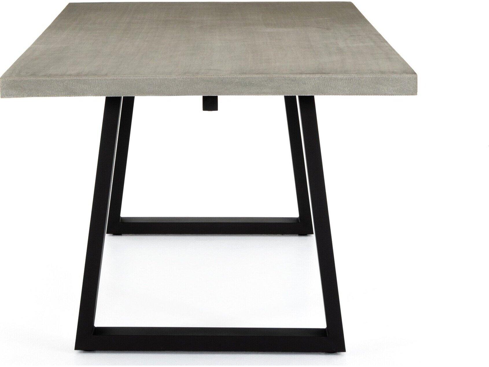Four Hands Outdoor Constantine Light Grey Stone Rectangular Dining Table